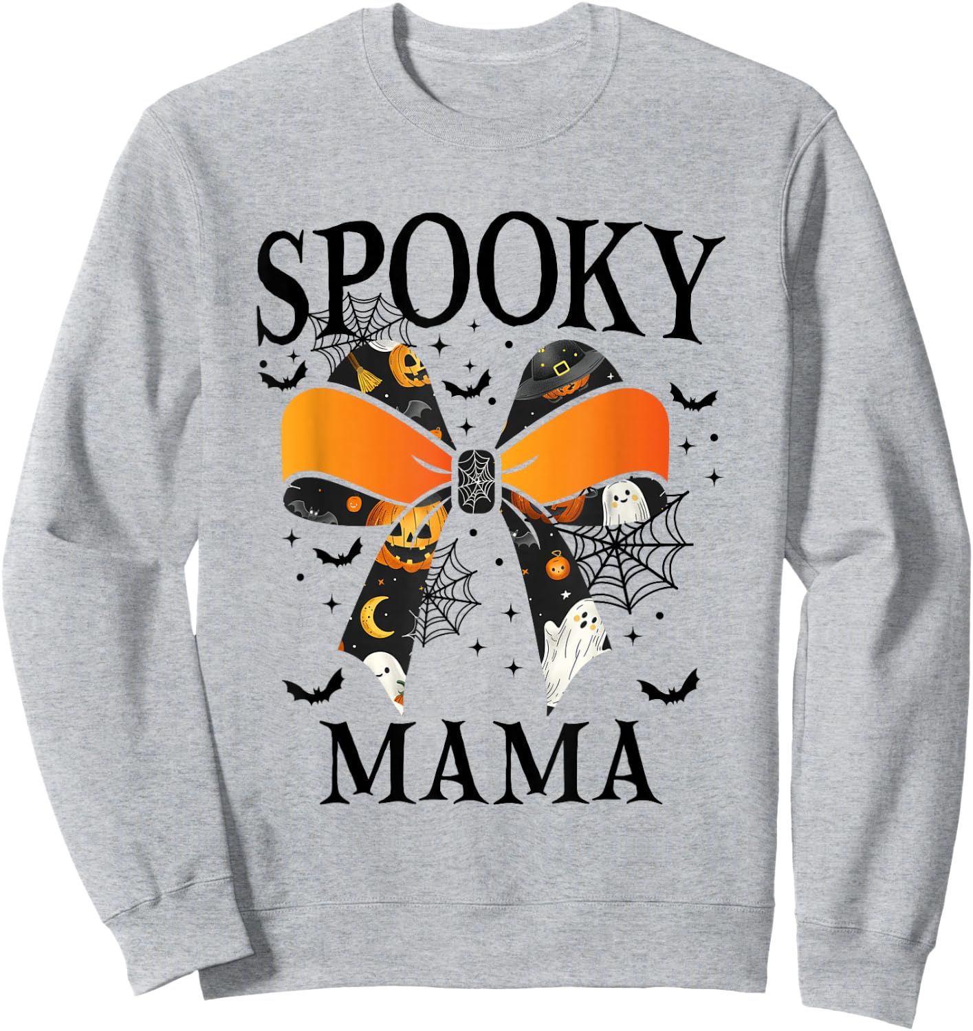 Spooky Mama & Mini Halloween Matching Spooky Season Sweatshirt - Sweatshirt | Ash