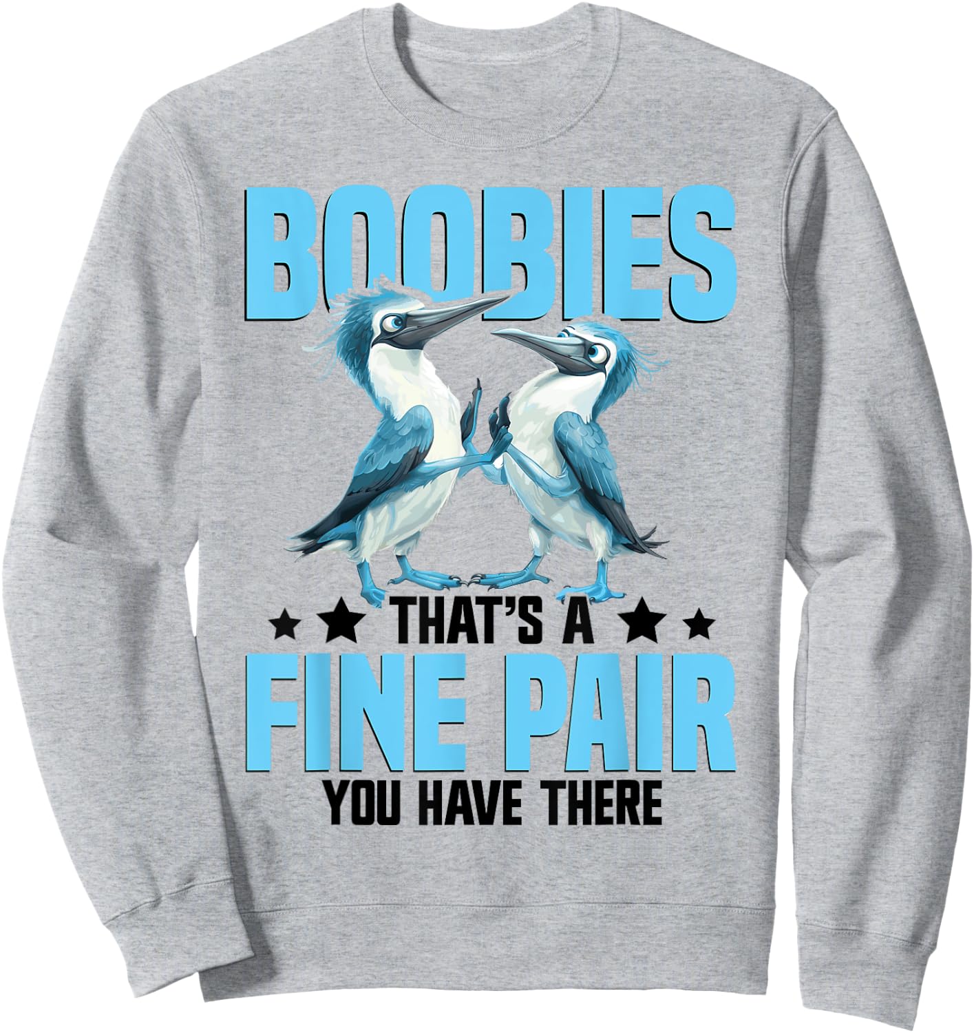 Blue Footed Booby Lover Boobie Bird Plush Blue Foot Booty Sweatshirt - Sweatshirt | Ash