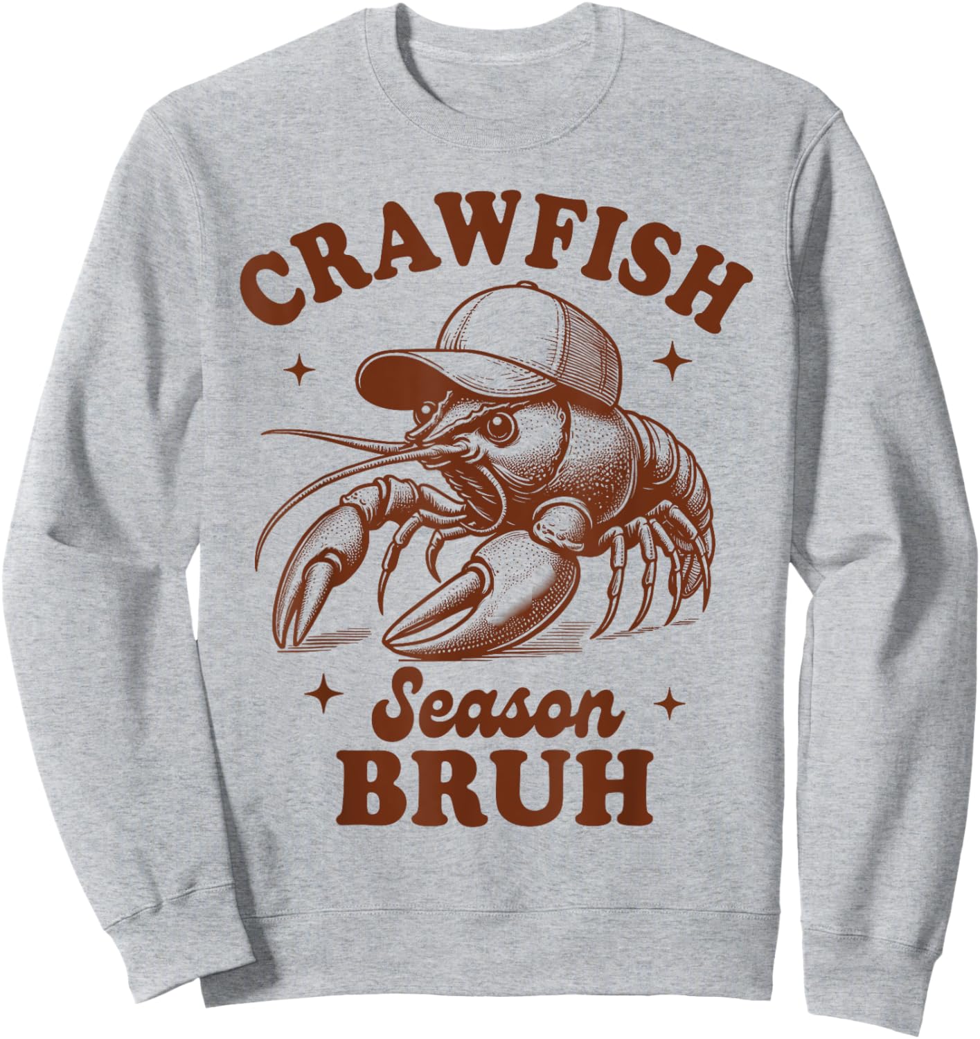 Crawfish Boil Lover Louisiana Seafood Crawfish Season Bruh Sweatshirt - Sweatshirt | Ash