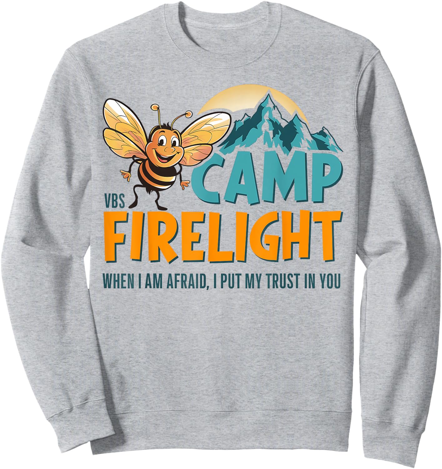 Camp Firelight VBS Camp Vacation Bible School Firework 2024 Sweatshirt - Sweatshirt | Ash