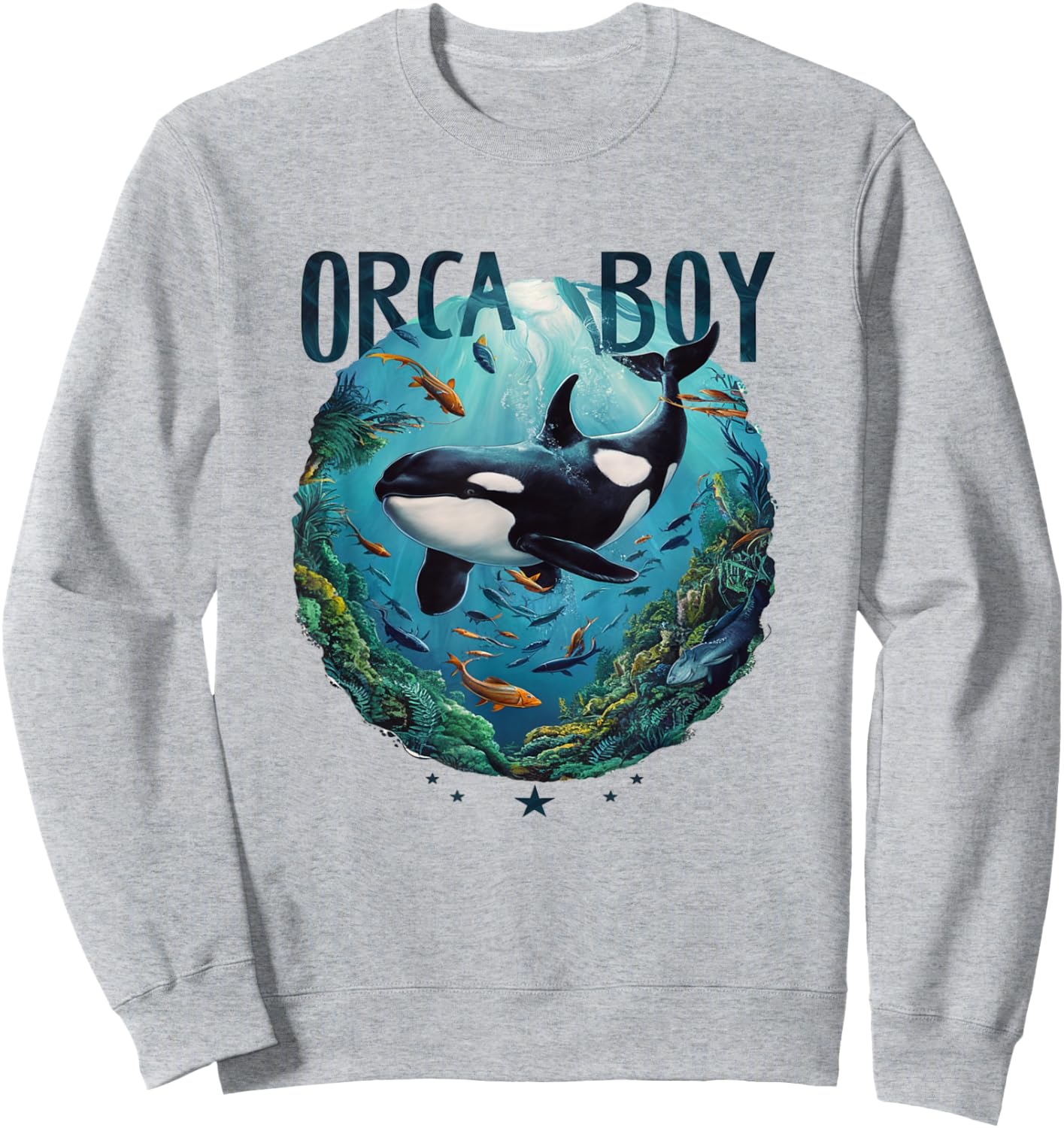 Orca Boy Whale Sweatshirt - Sweatshirt | Ash