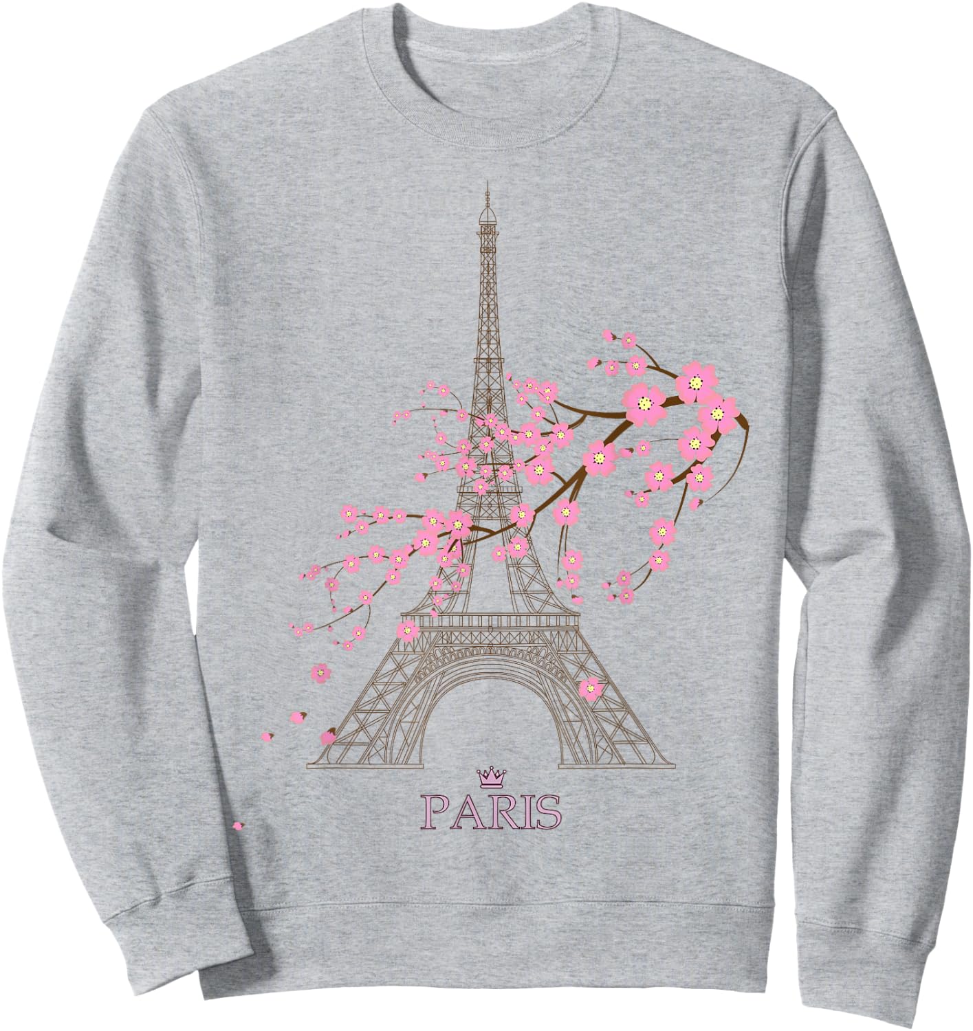 Paris Eiffel Tower The Sign of Love France Parisian Home Sweatshirt - Sweatshirt | Ash