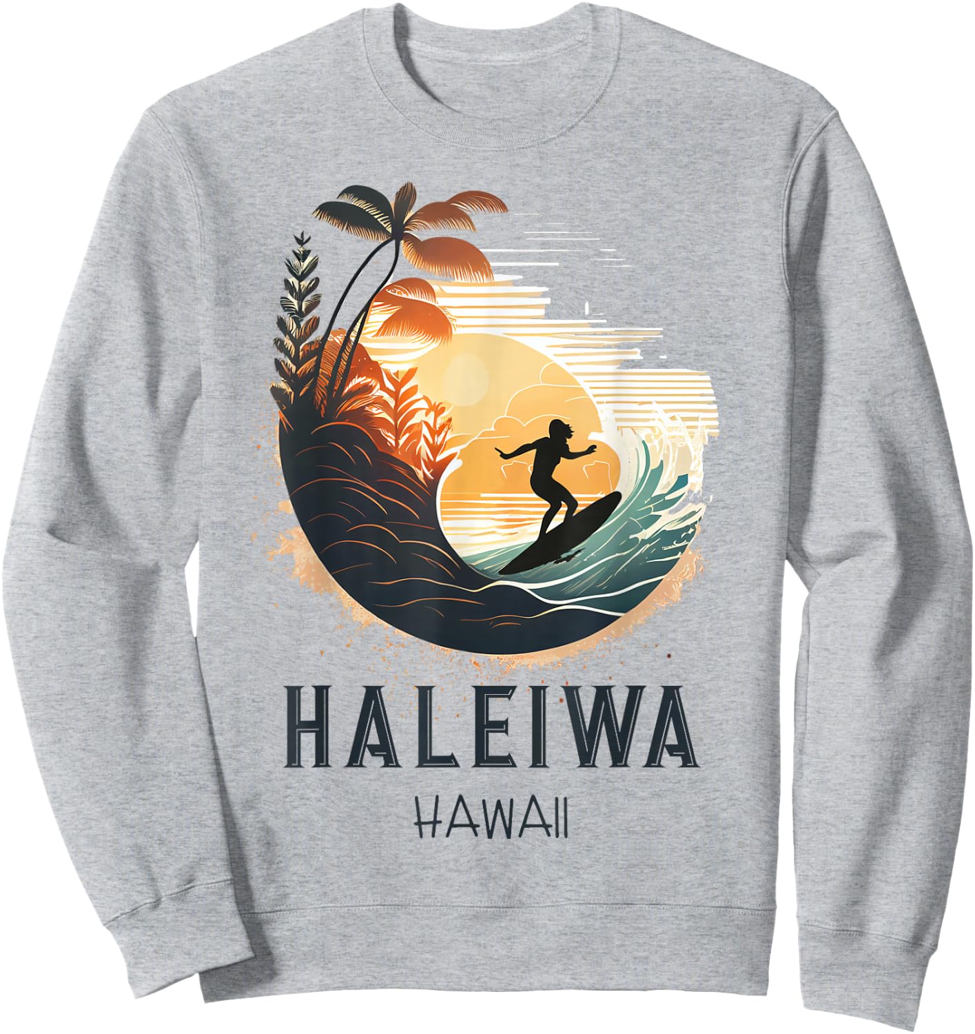 Haleiwa Hawaii Sweatshirt - Sweatshirt | Ash