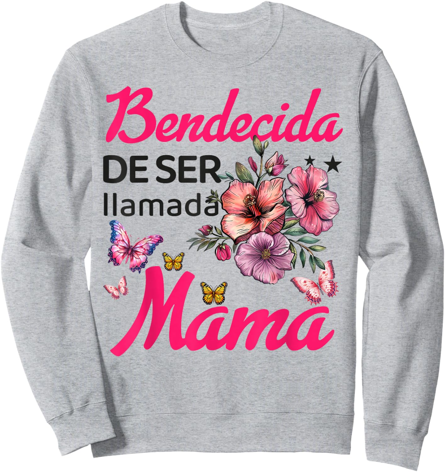 Dia De Las Madre Regalos Para Mama Espanol Camiseta Sweatshirt - Sweatshirt | Ash