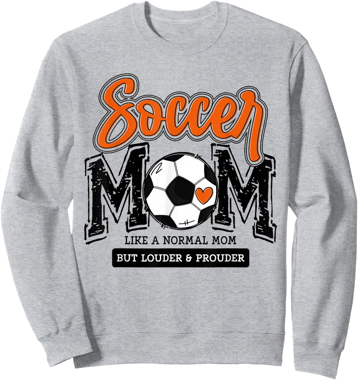 Soccer Mom Orange Soccer Player Calls Me Mama Soccer Team Sweatshirt - Sweatshirt | Ash