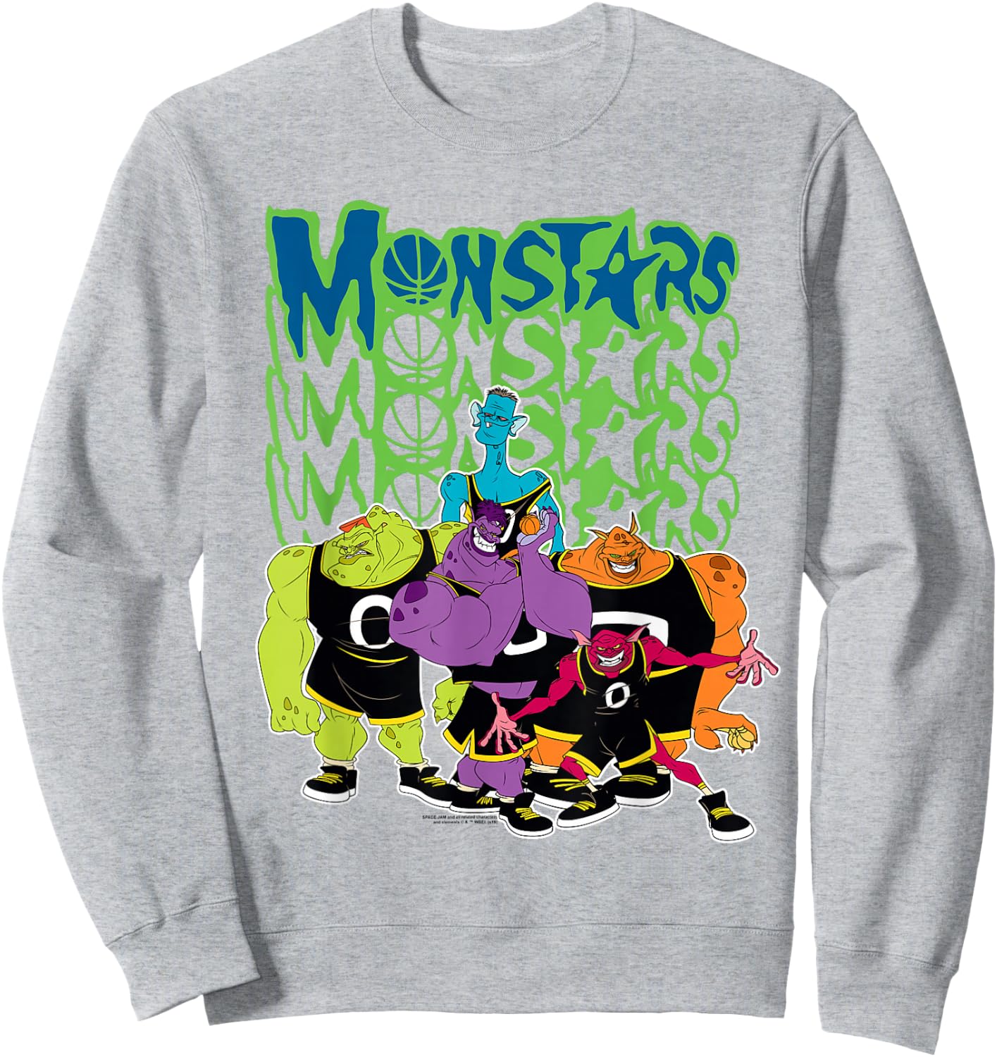Space Jam Monstars Logo Sweatshirt - Sweatshirt | Ash