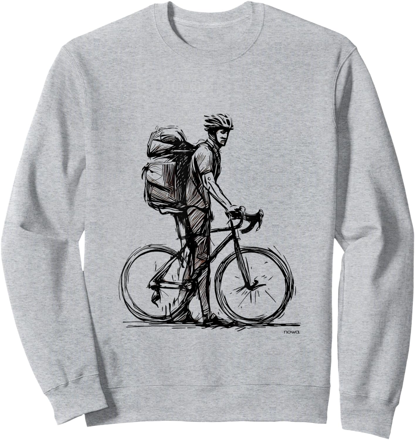 Cycling Bicycle Funny Gravel Bikepacking Backpack Travel Iii Sweatshirt - Sweatshirt | Ash