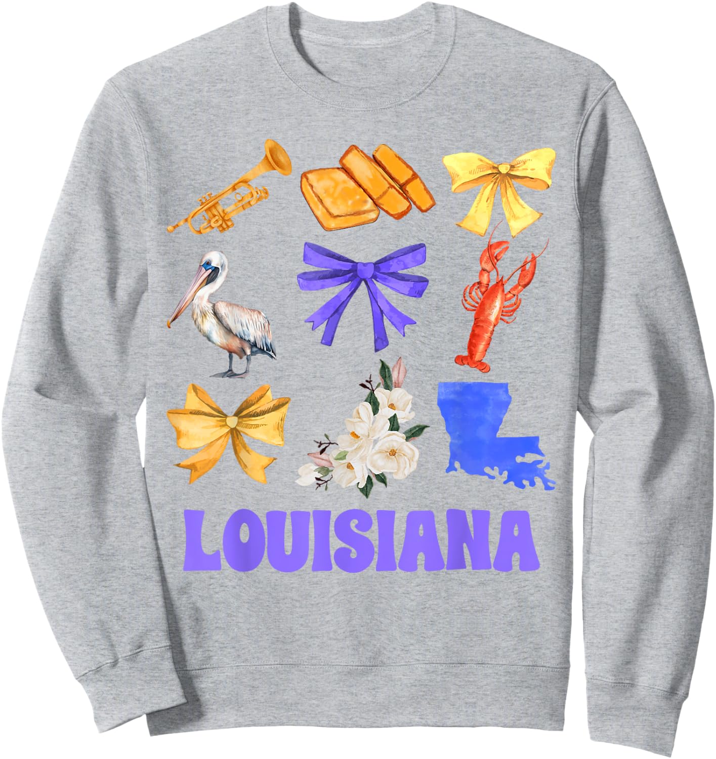 Louisiana State Meet Me In Louisiana Travel Trip Louisiana Sweatshirt - Sweatshirt | Ash