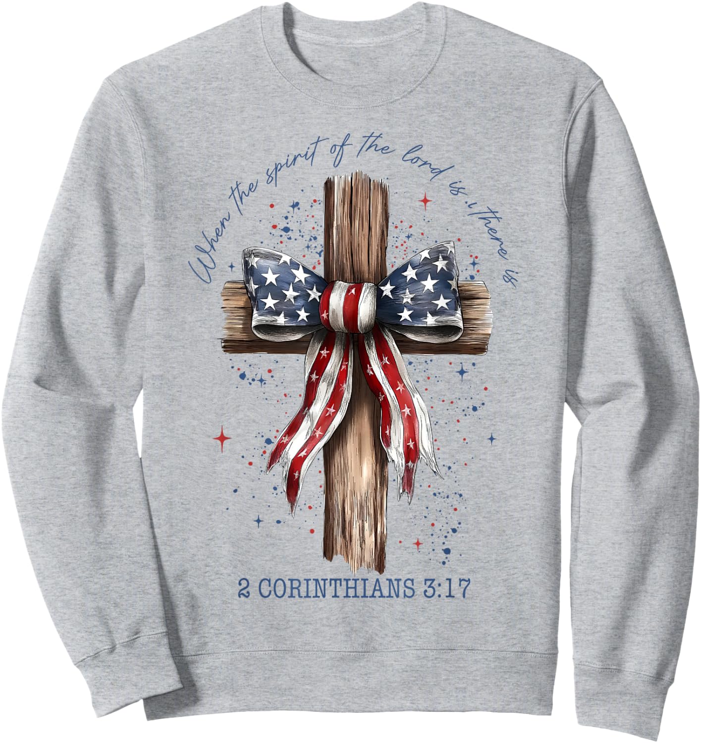 Flag Cross Sweatshirt - Sweatshirt | Ash