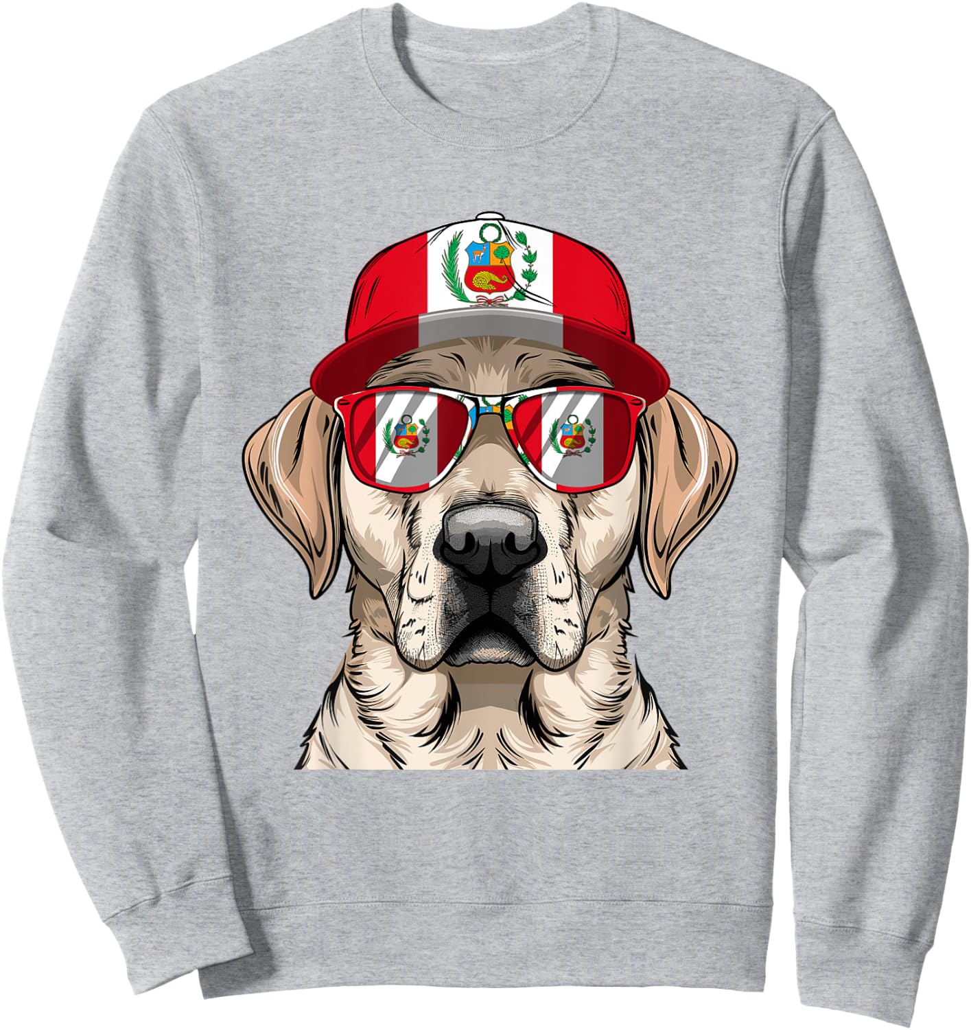 Peruvian Flag Dog Owner Souvenirs Products Dog Peru Sweatshirt - Sweatshirt | Ash
