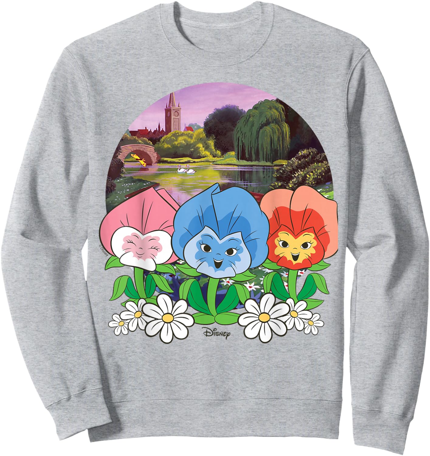 Alice In Wonderland - Flowers Sweatshirt - Sweatshirt | Ash