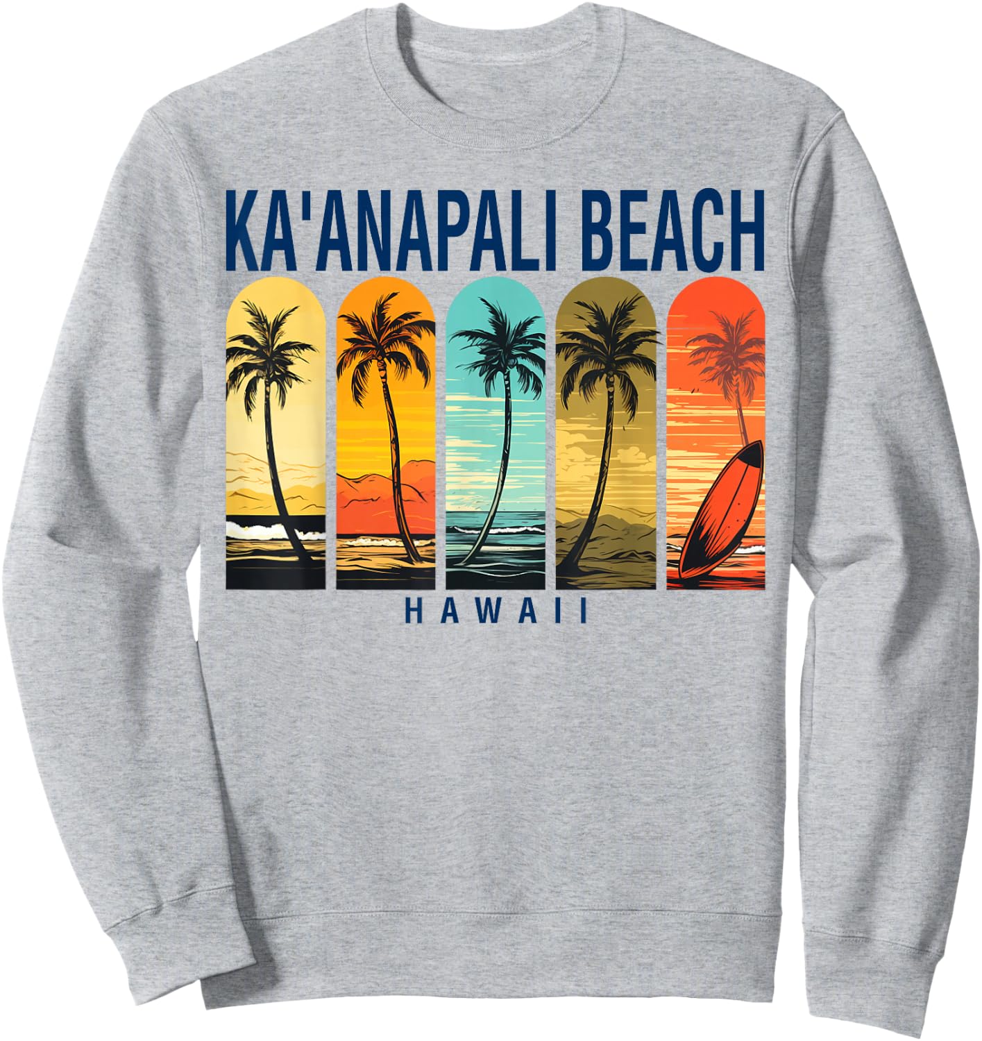 Kaanapali Beach Hawaii Men Beach Rider Women Sweatshirt - Sweatshirt | Ash