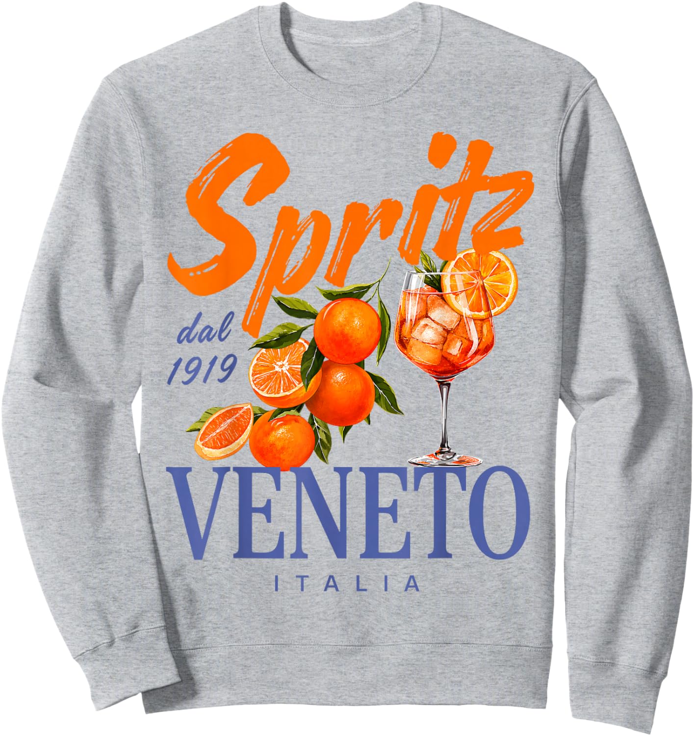 Spritz Veneto dal 1919 Italia Vintage Orange Men Women Sweatshirt - Sweatshirt | Ash