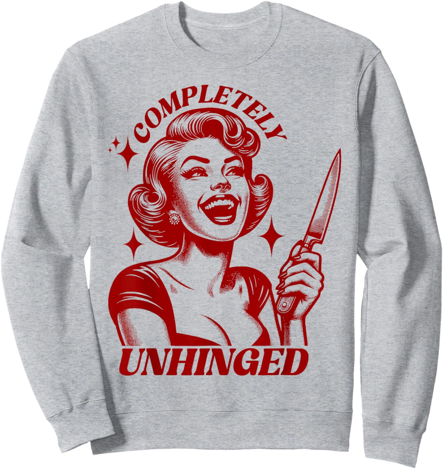 Completely Unhinged Retro Unhinged Girl Sweatshirt - Sweatshirt | Ash