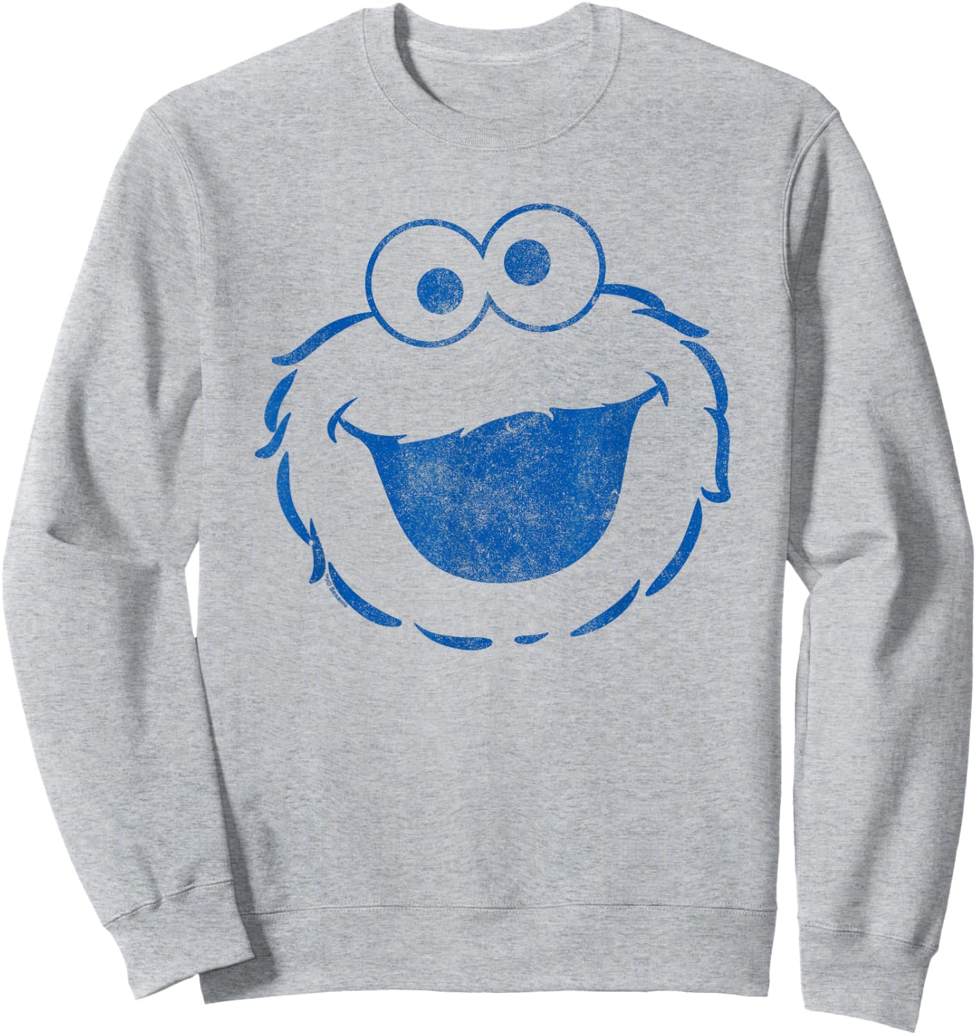 Sesame Street Cookie Monster Mono Halloween Costume Sweatshirt - Sweatshirt | Ash