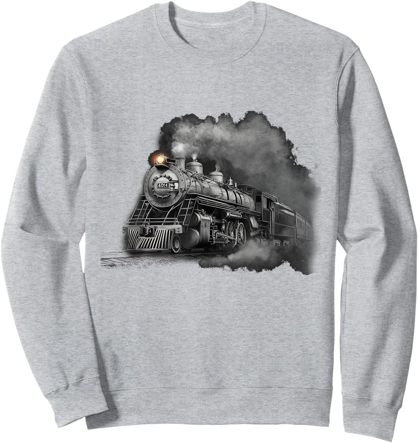 Steam Locomotive Train Engine Railroad Big-Boy Train 4014 Sweatshirt - Sweatshirt | Ash