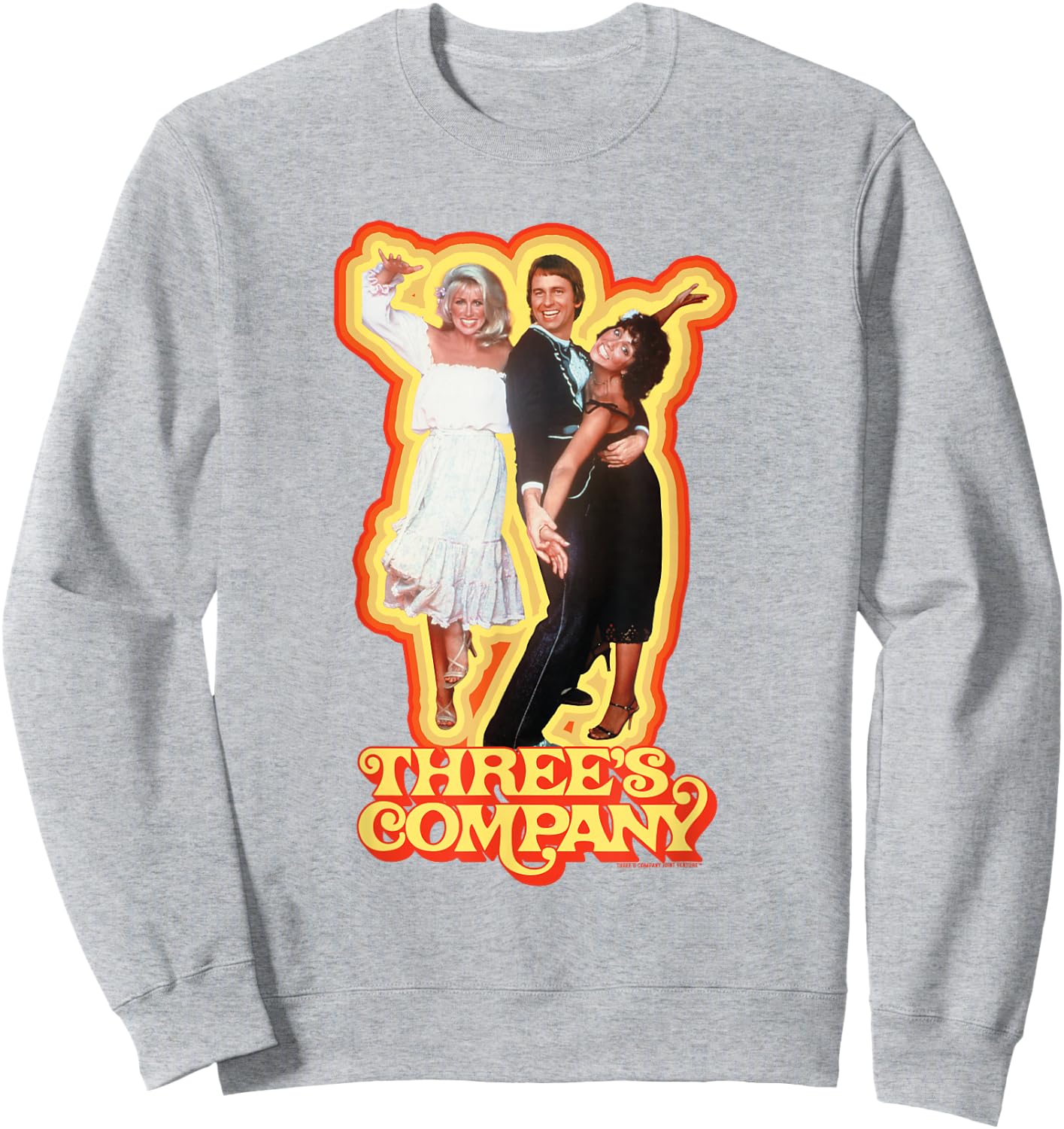 Three's Company Dancing Roommates Retro Jack Chrissy Jan 80s Sweatshirt - Sweatshirt | Ash