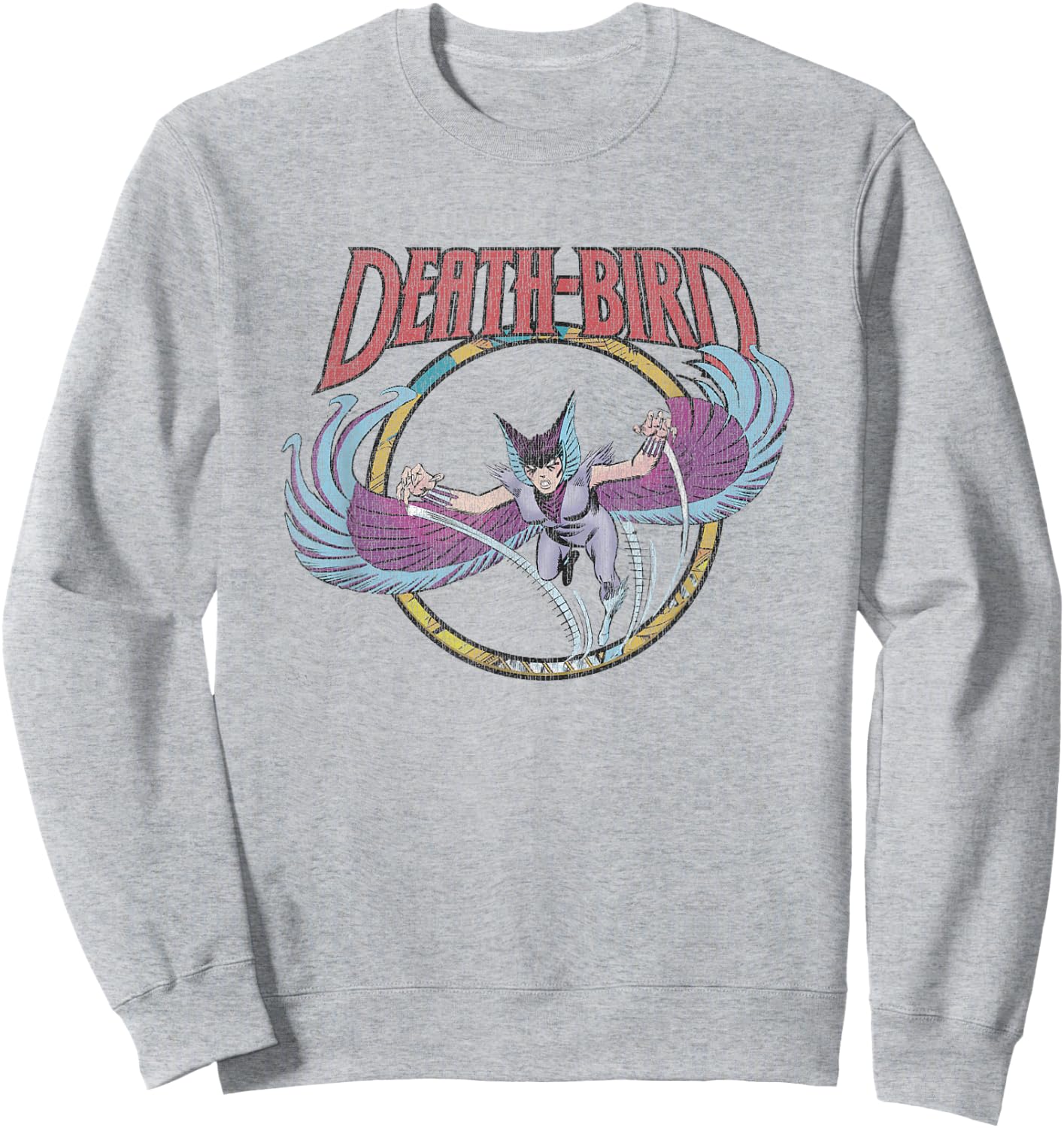 Marvel X-Men Death-Bird Retro Comic Book Portrait Vintage Sweatshirt - Sweatshirt | Ash