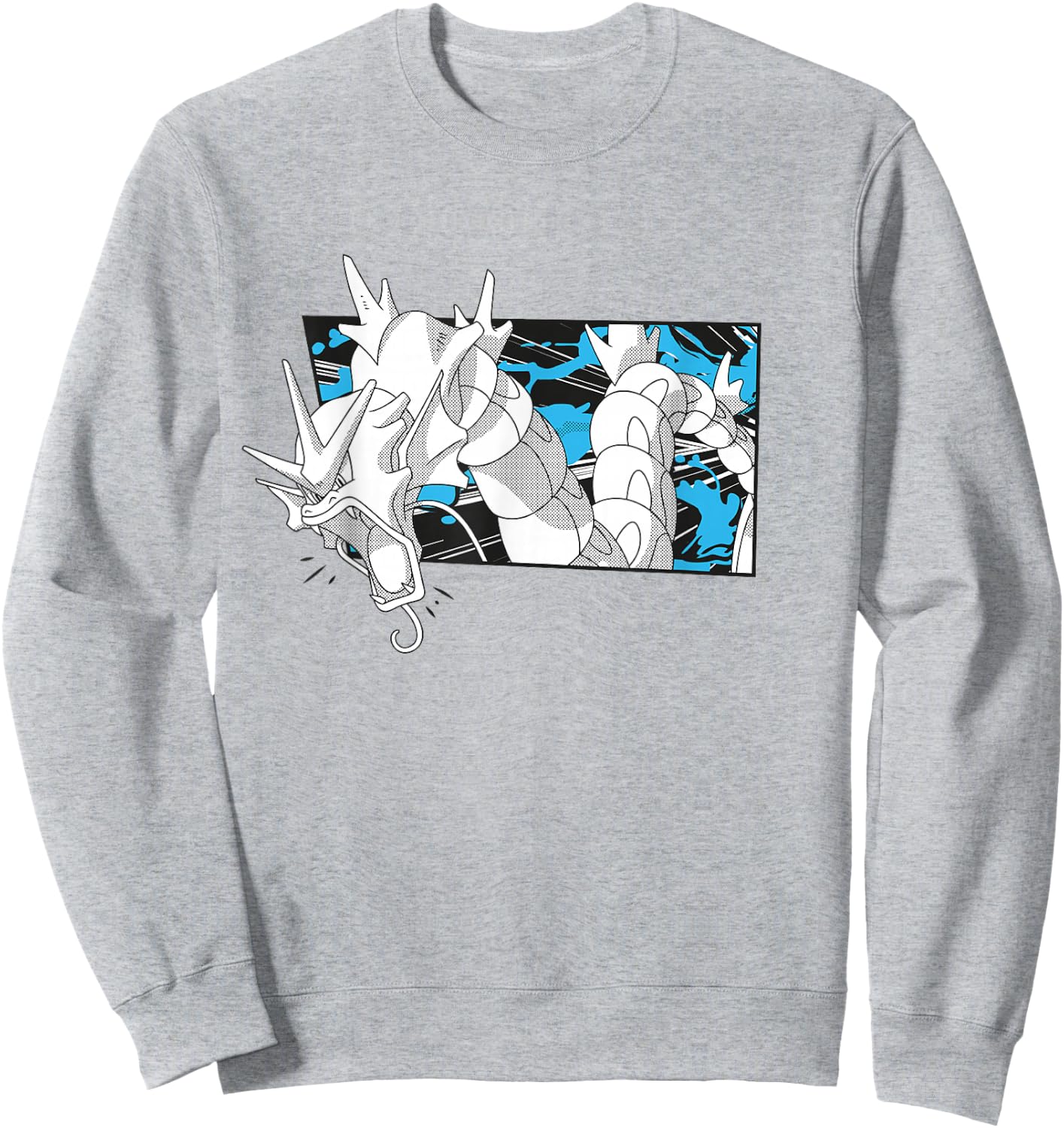 Pokémon Gyarados Full Of Rage Manga Panel Retro Shot Sweatshirt - Sweatshirt | Ash