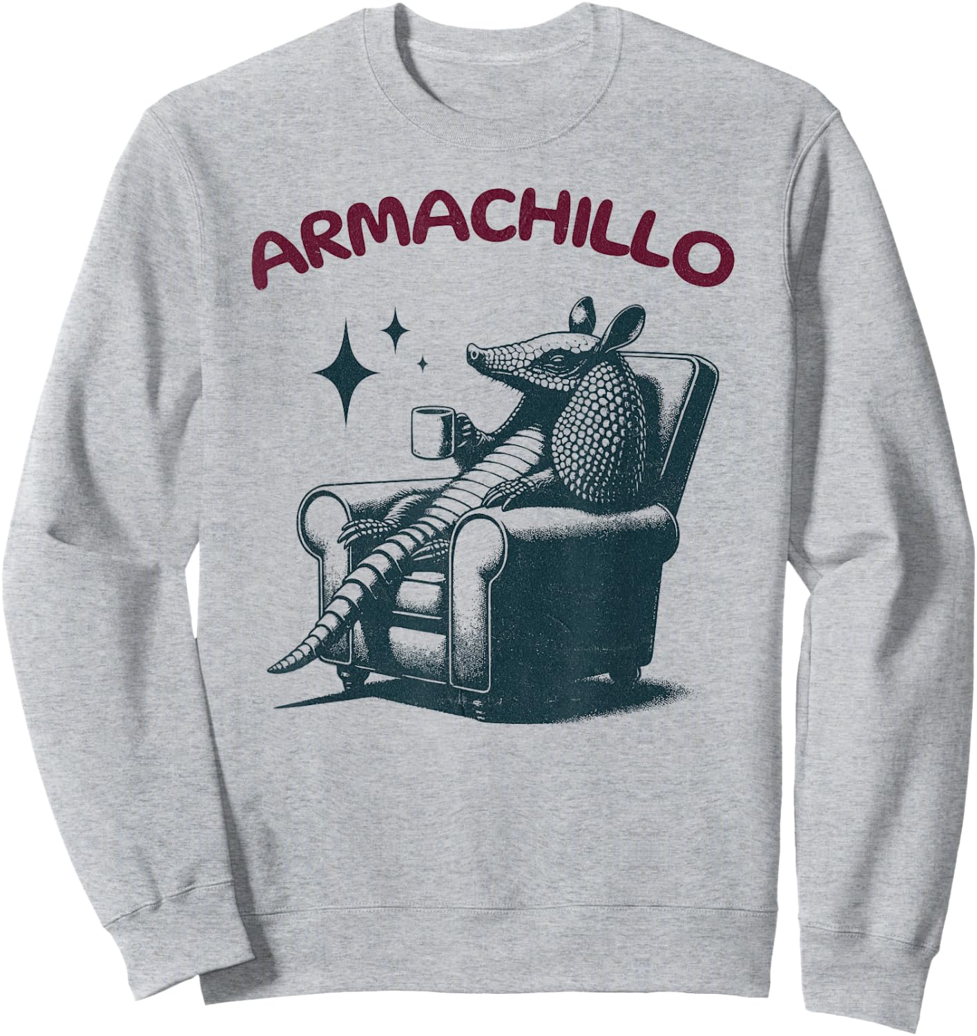 Armachillo - Funny Chilling Armchair Armadillo Sweatshirt - Sweatshirt | Ash