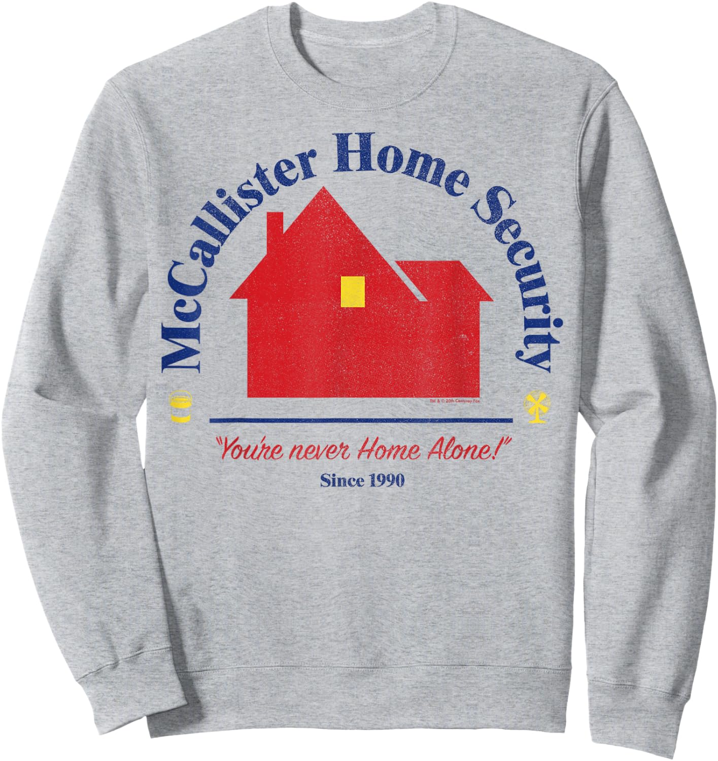 Home Alone McCallister Home Security Logo Sweatshirt - Sweatshirt | Ash