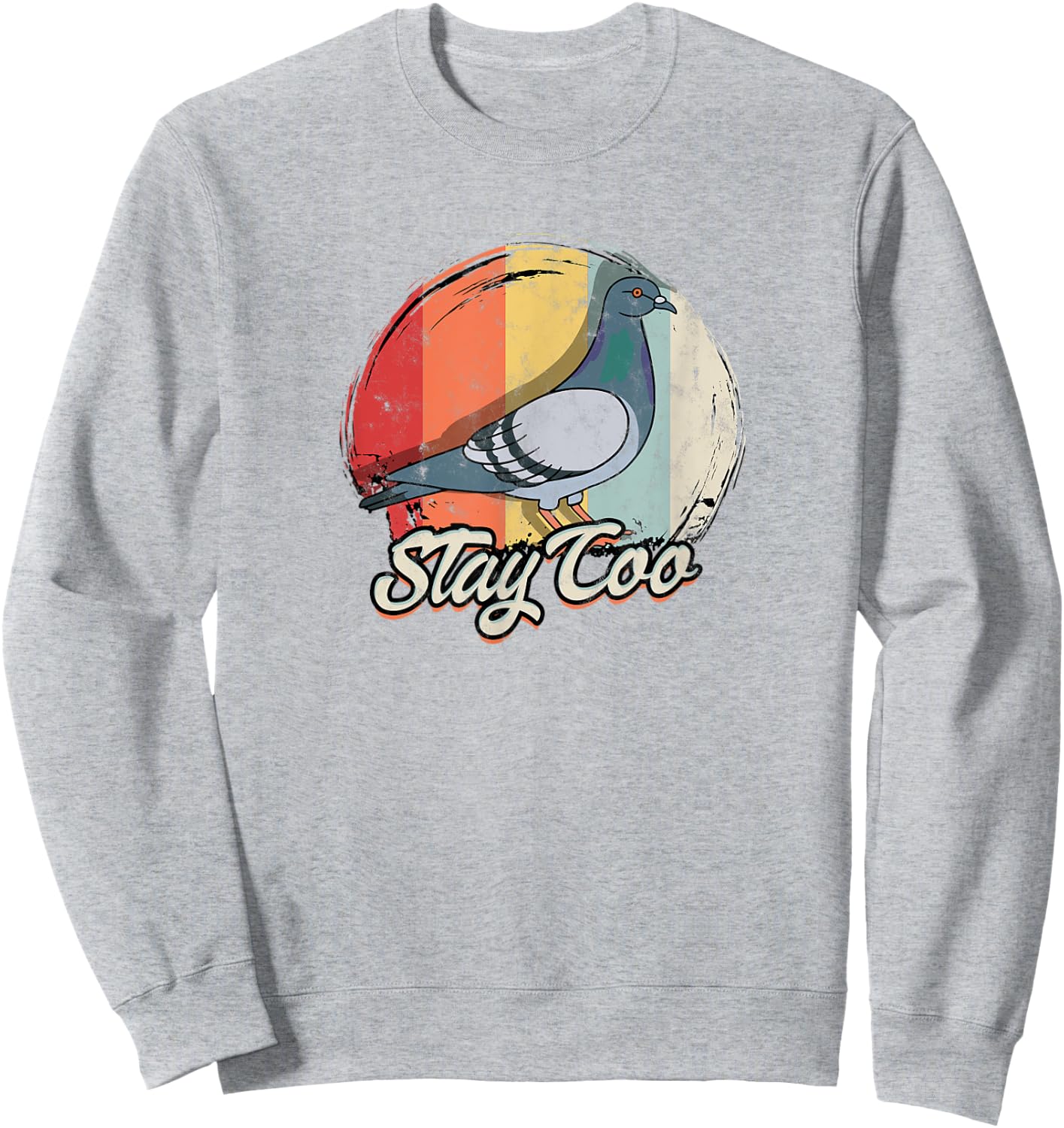 Stay Coo - Birdwatching pigeon birds Sweatshirt - Sweatshirt | Ash