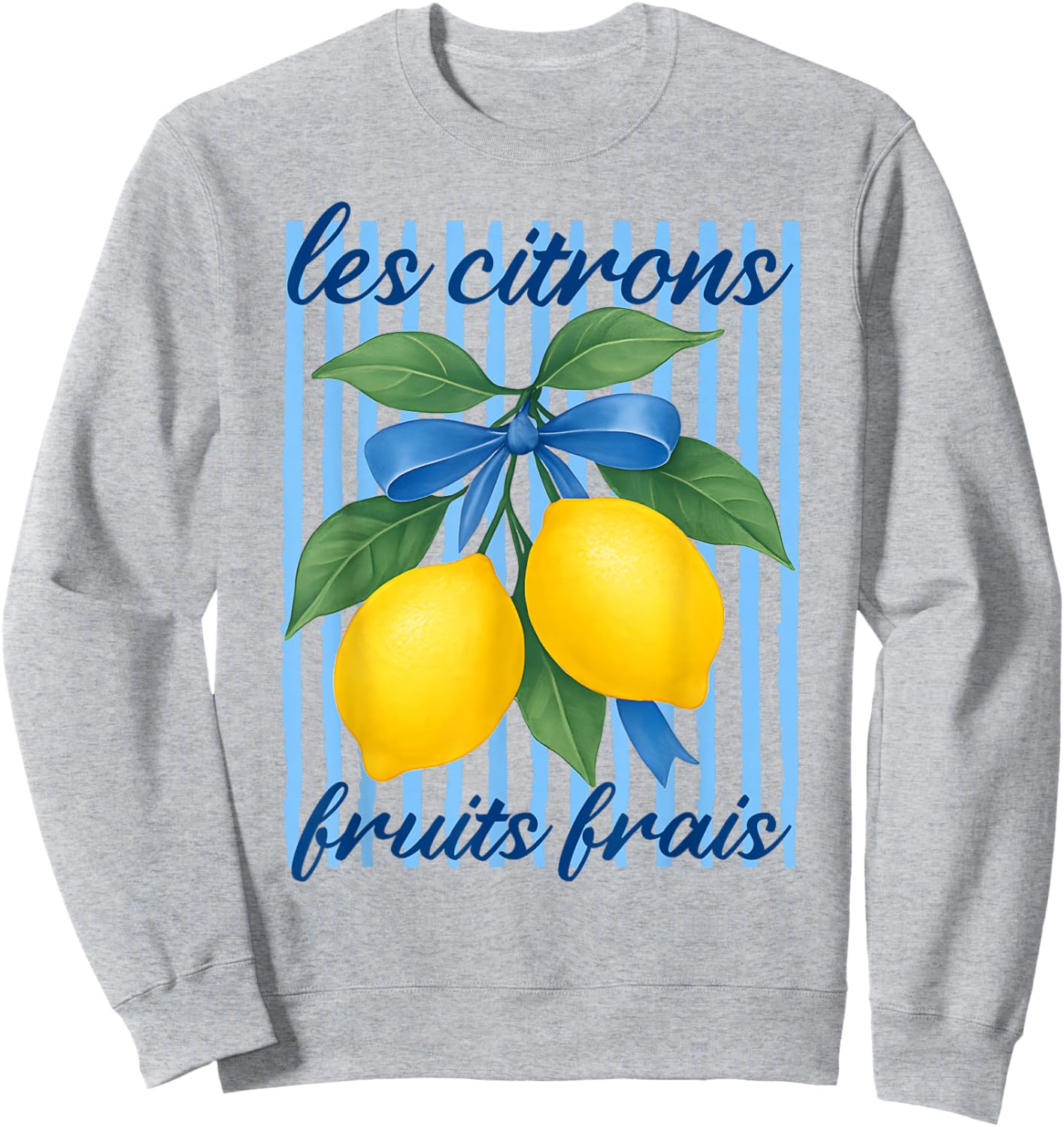 Les citrons French Lemons Aesthetic Coquette Summer Vintage Sweatshirt - Sweatshirt | Ash