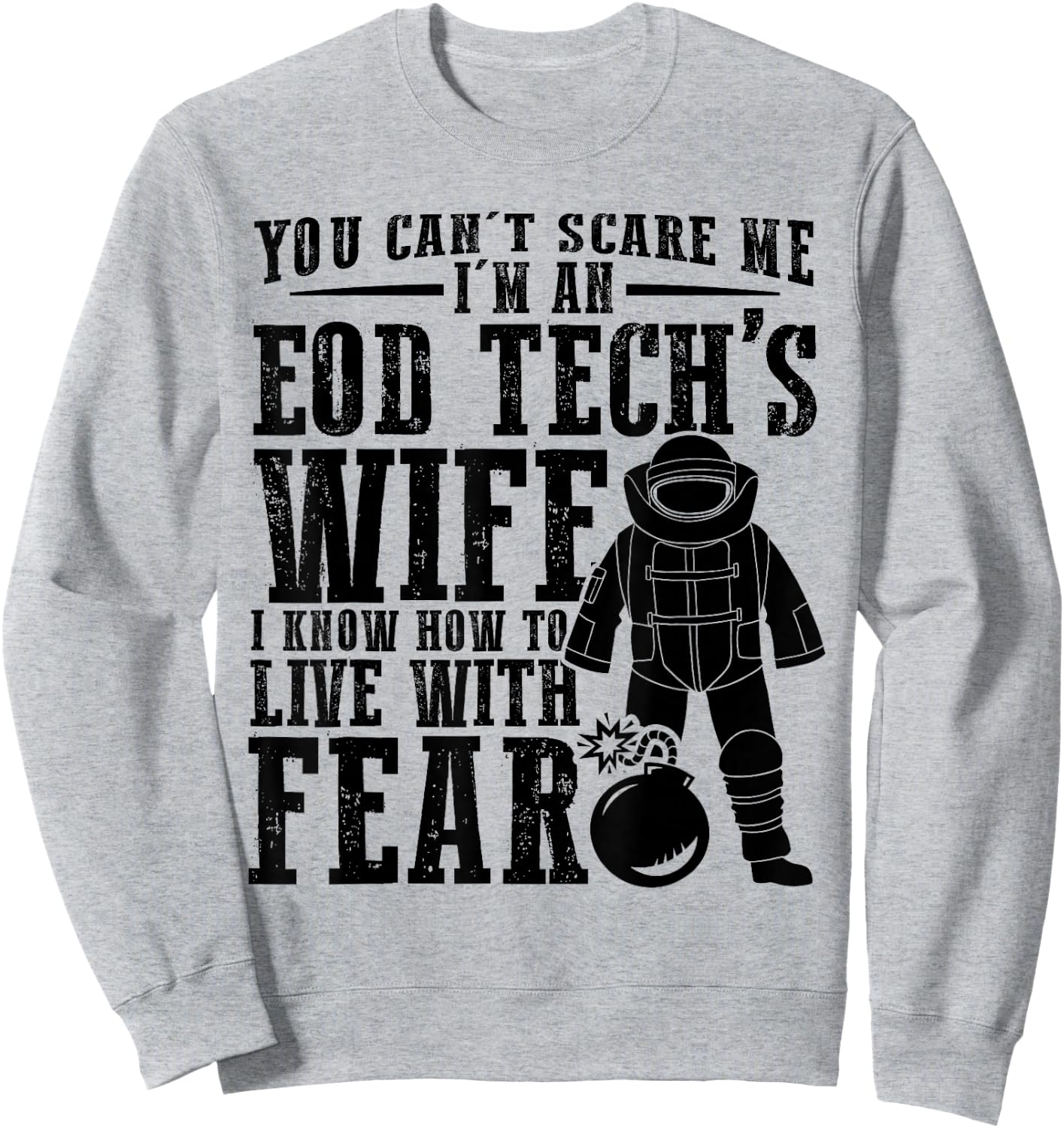 US EOD Tech Ordnance Corps Explosive Ordnance Disposal Sweatshirt - Sweatshirt | Ash