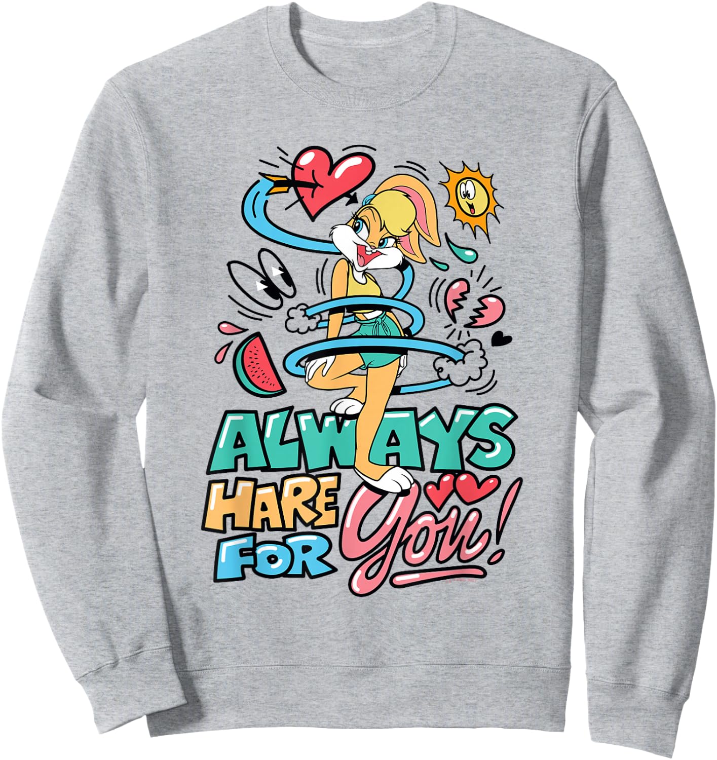 Looney Tunes Lola Bunny Always Hare for You Sweatshirt - Sweatshirt | Ash