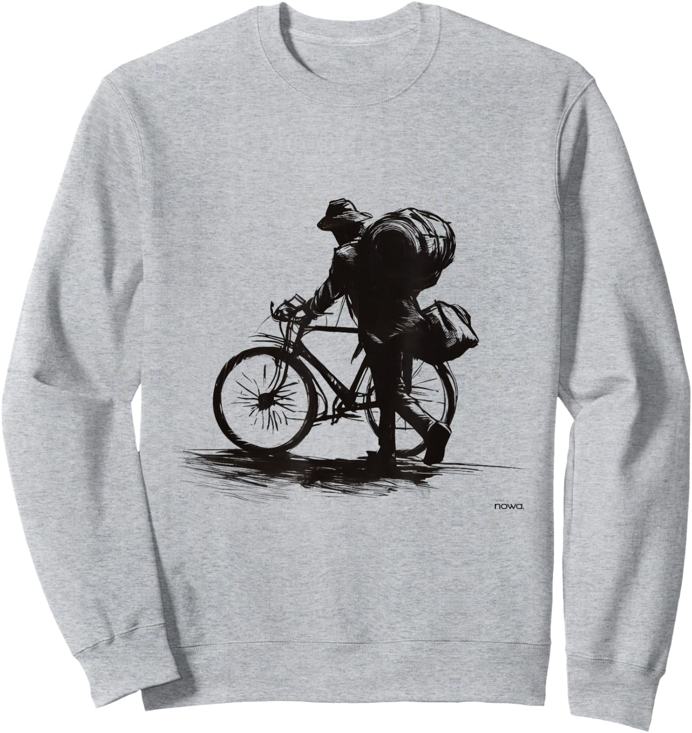 Bike Cycling Funny Gravel Bikepacking Backpack Travel Ii Sweatshirt - Sweatshirt | Ash