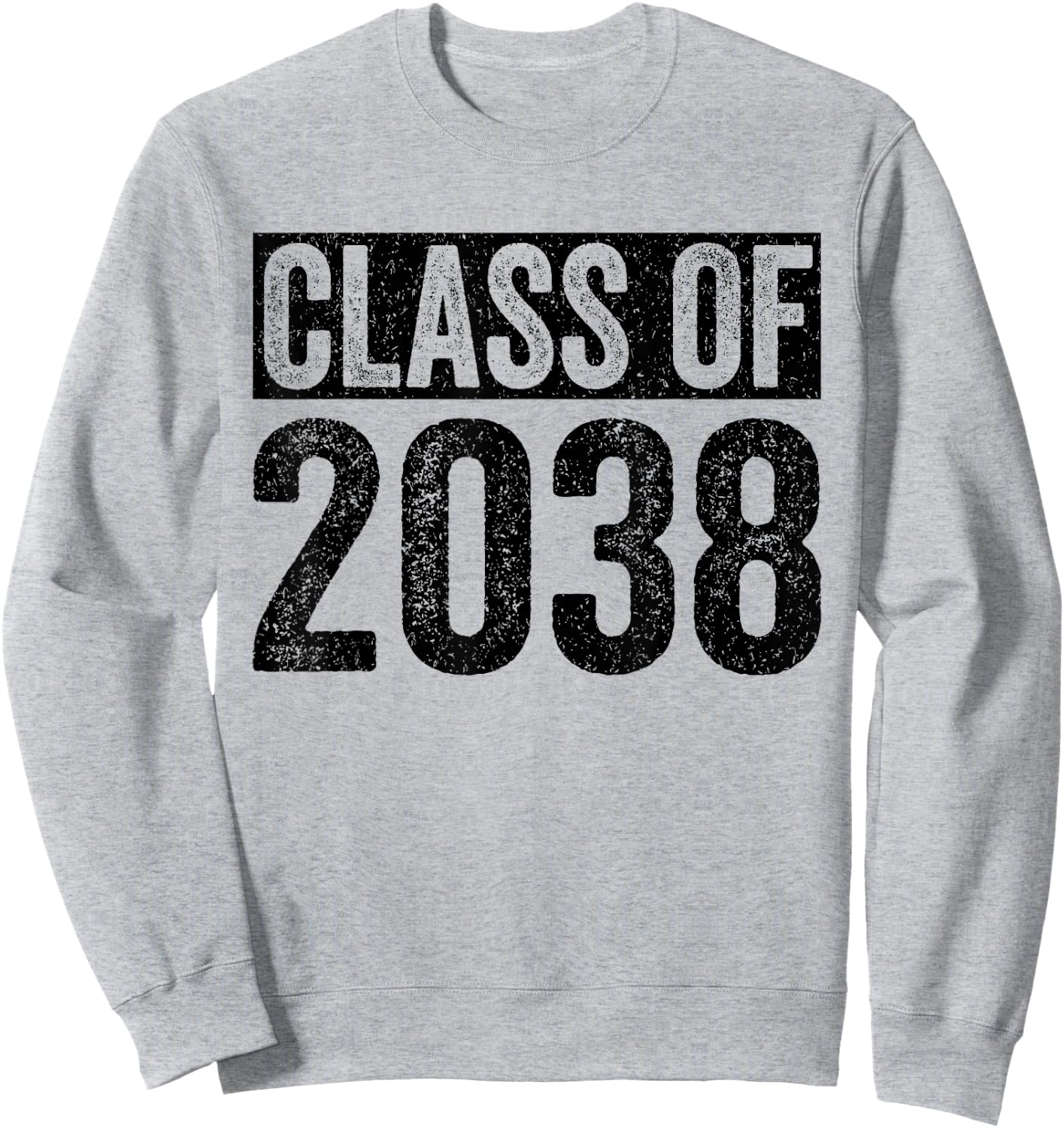 Class of 2038 Grow With Me Graduation First Day of School Sweatshirt - Sweatshirt | Ash