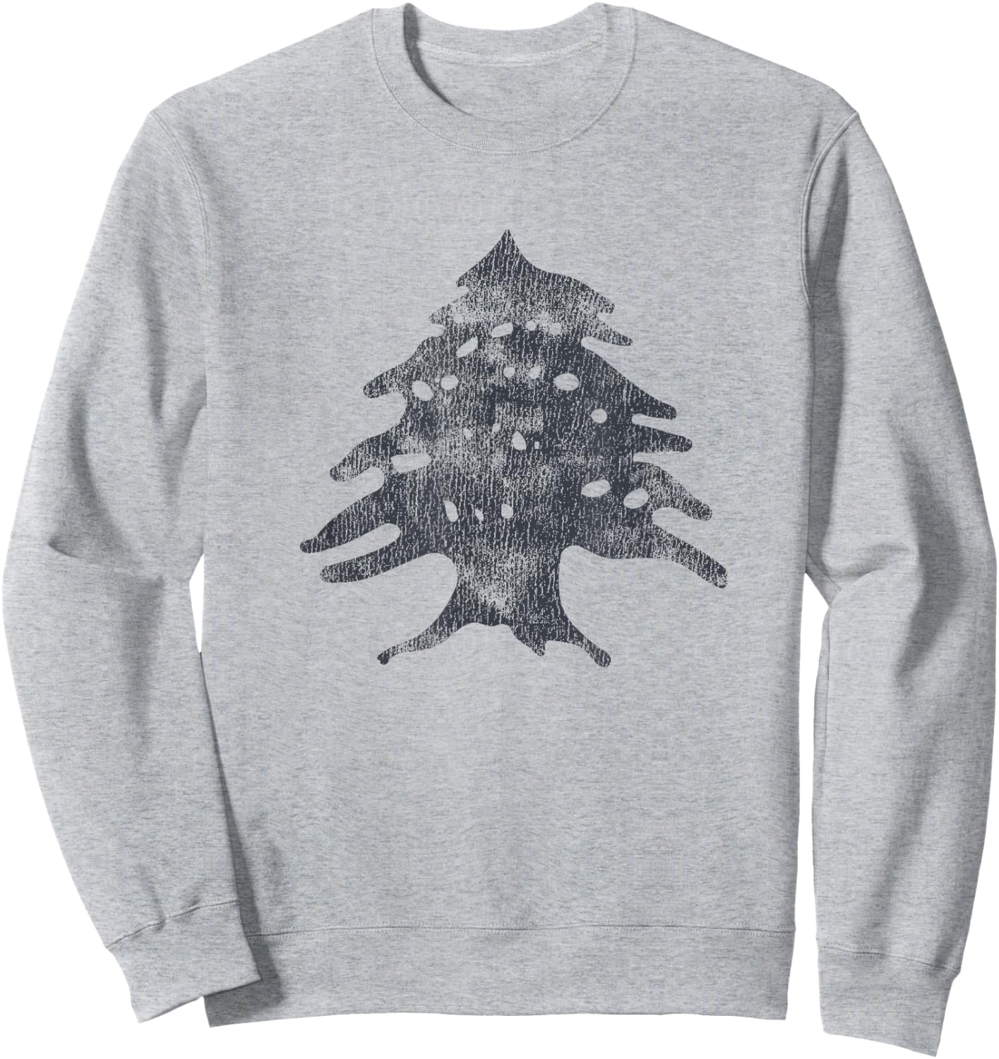 Retro Lebanese Flag of Lebanon Souvenir Sweatshirt - Sweatshirt | Ash