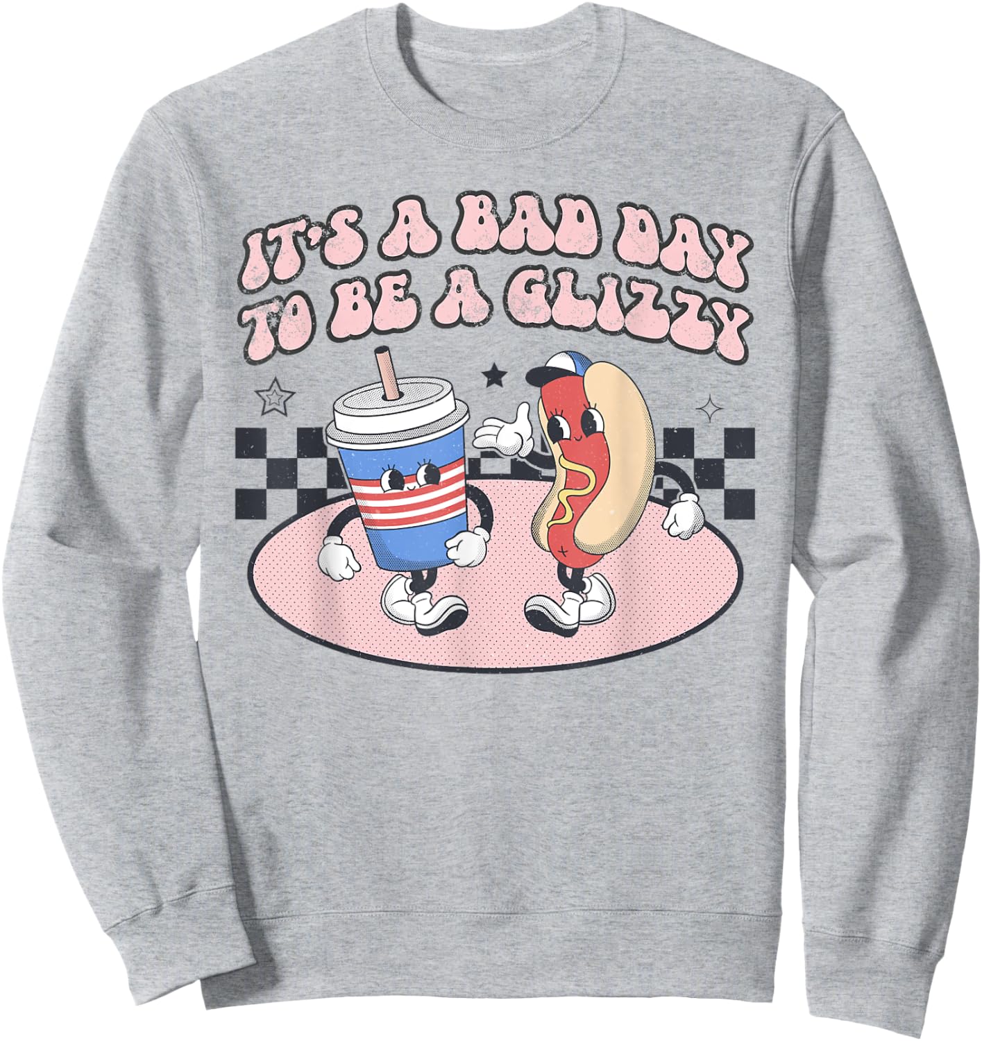 It’s A Bad Day To Be A Glizzy Funny Fourth Of July Hot Dog Men Women Kids Sweatshirt - Sweatshirt | Ash