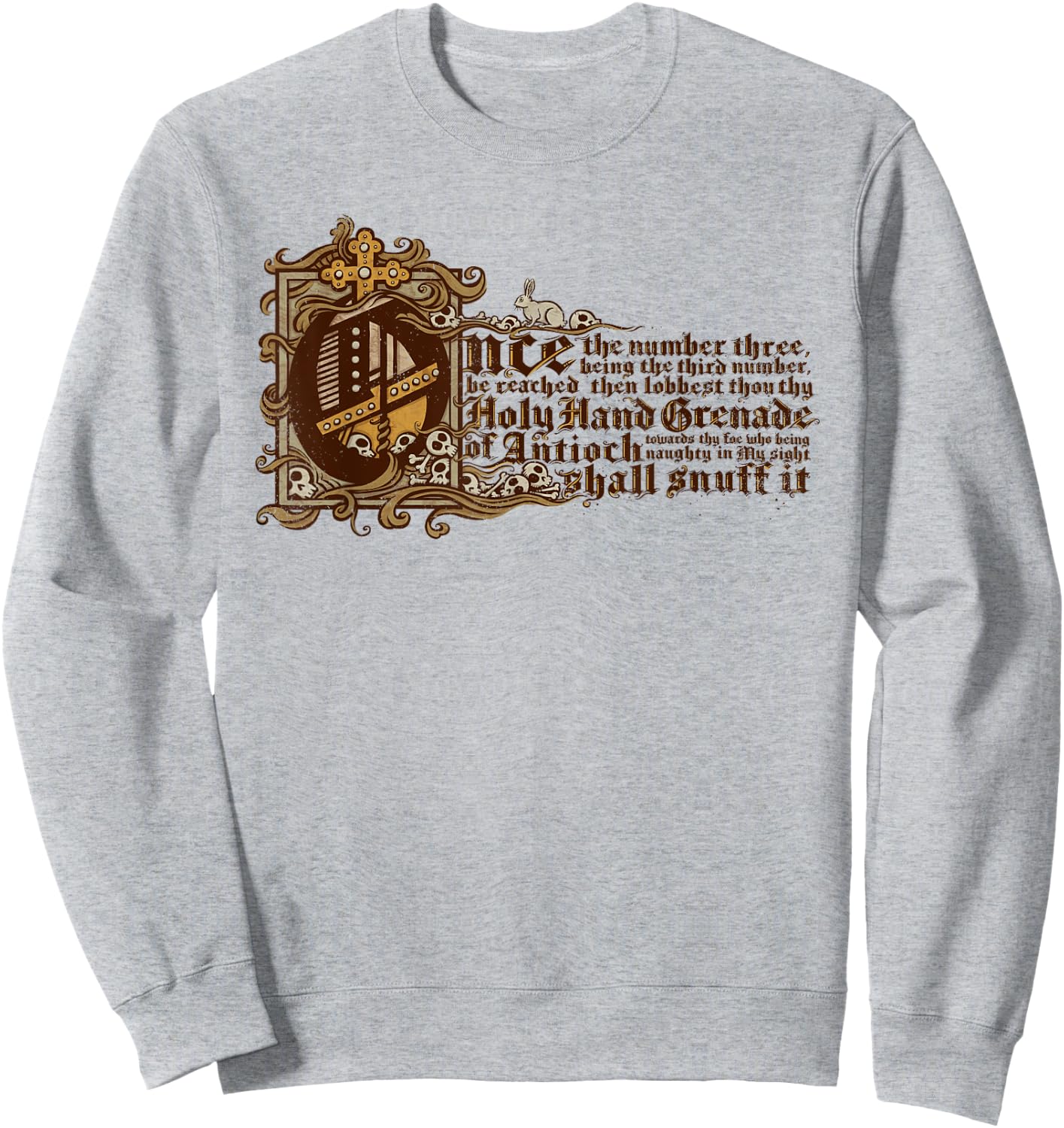 Holy Hand Grenade Sweatshirt - Sweatshirt | Ash