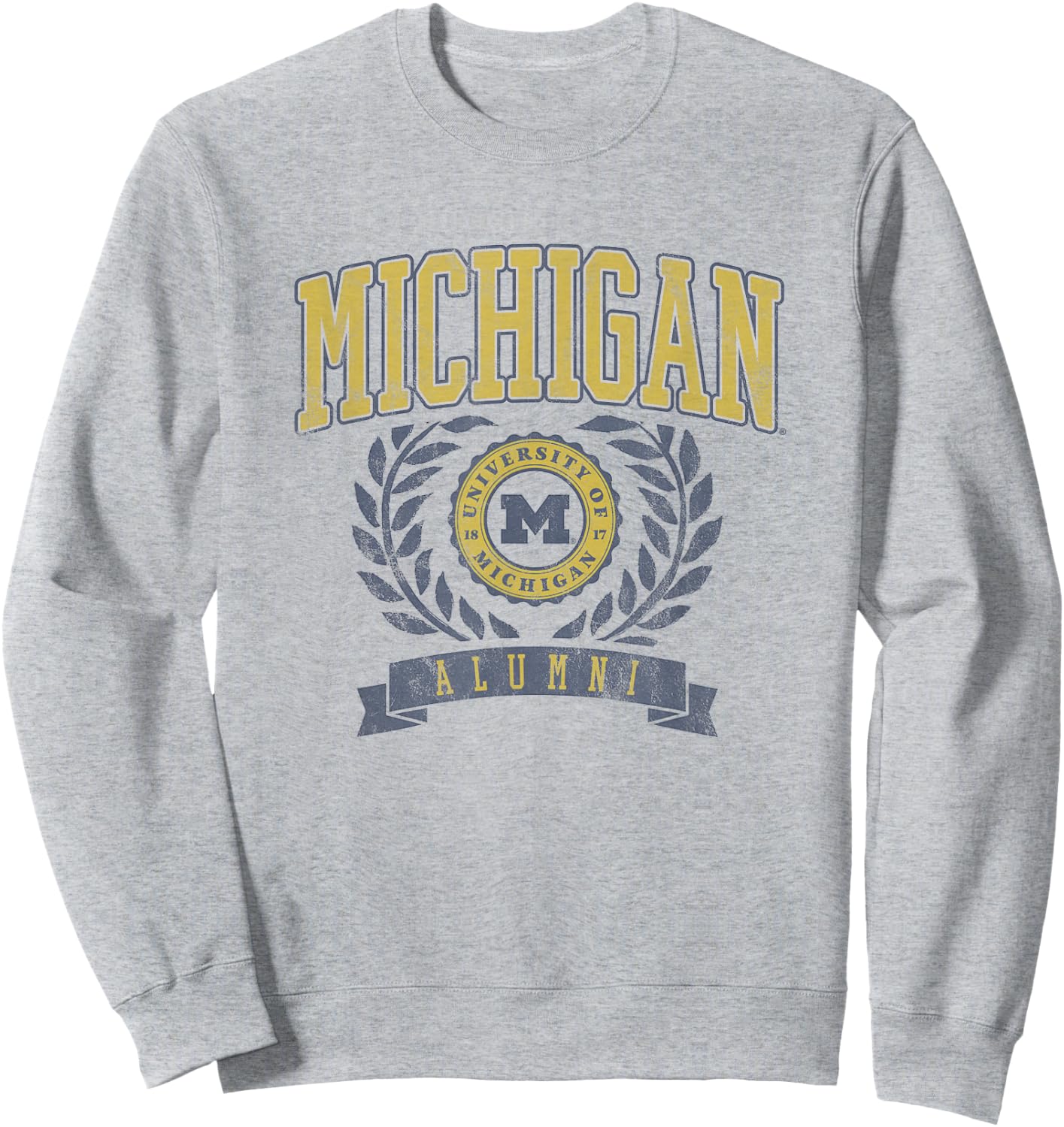 University of Michigan Wolverines U of M Alumni Seal Sweatshirt - Sweatshirt | Ash