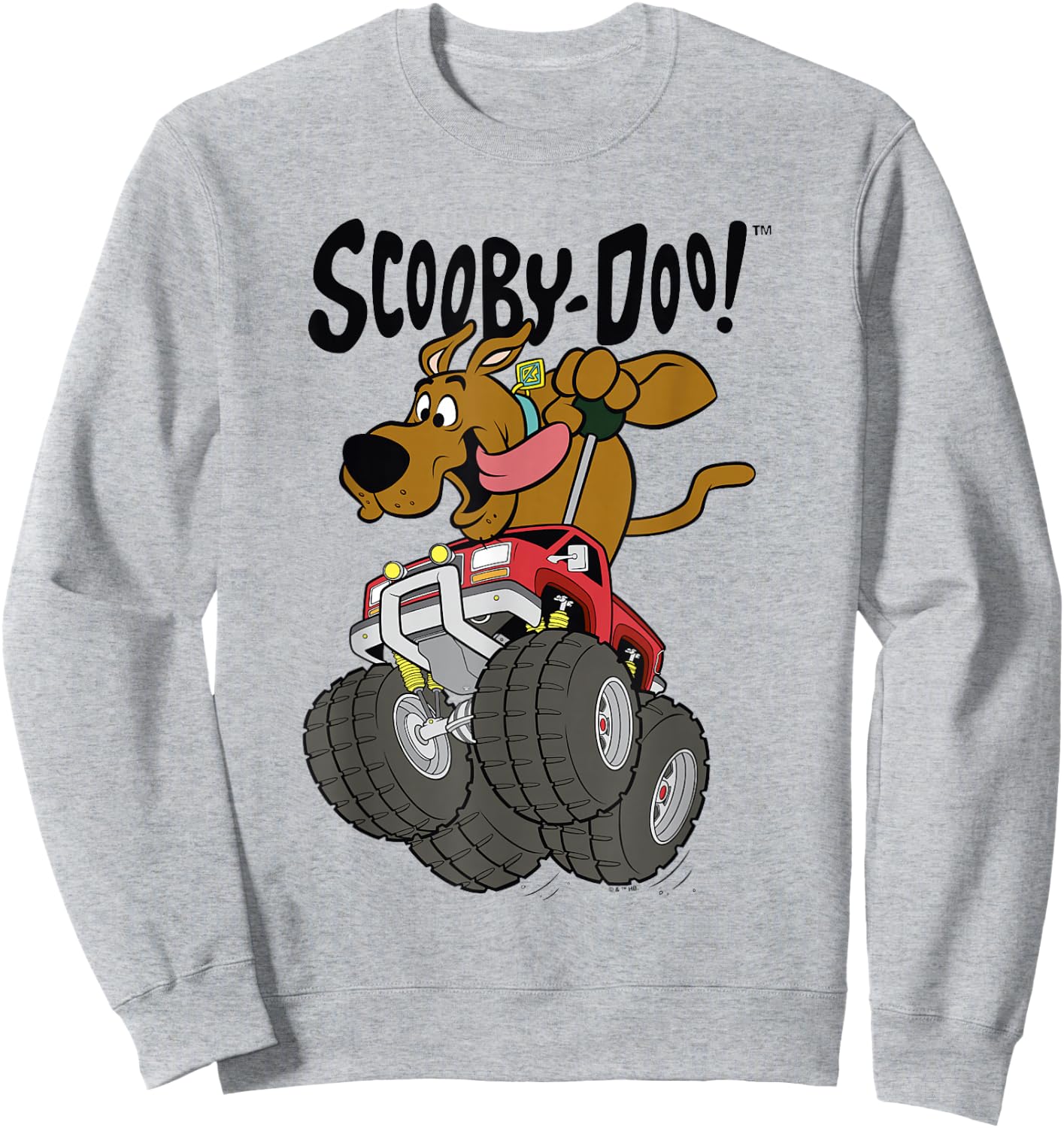 Scooby-Doo Vintage Scooby Monster Truck Joy Ride Poster Sweatshirt - Sweatshirt | Ash