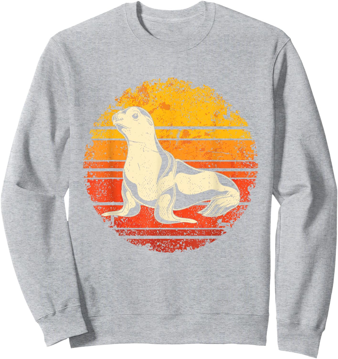 Retro Sea Lion Sweatshirt - Sweatshirt | Ash