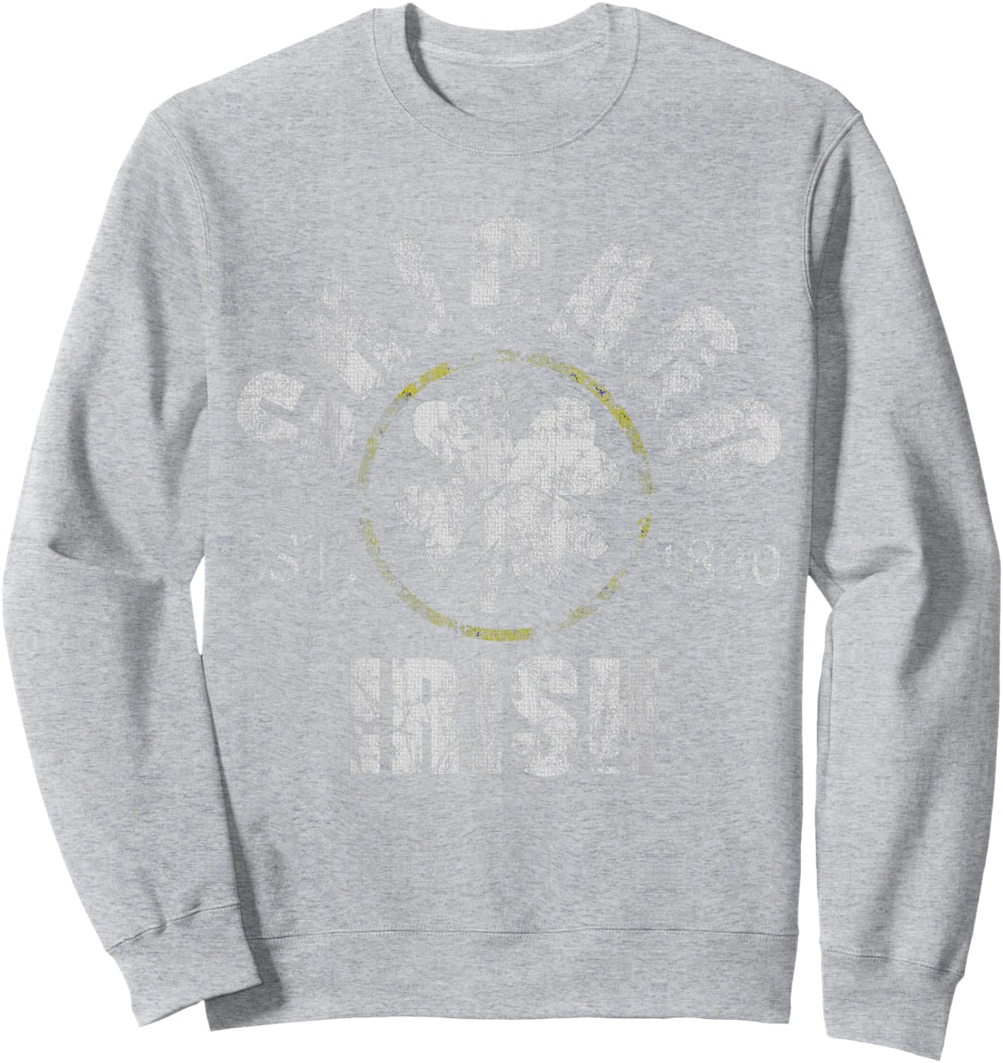 Vintage Chicago Irish St Patricks Day Chirish Men Women Sweatshirt - Sweatshirt | Ash