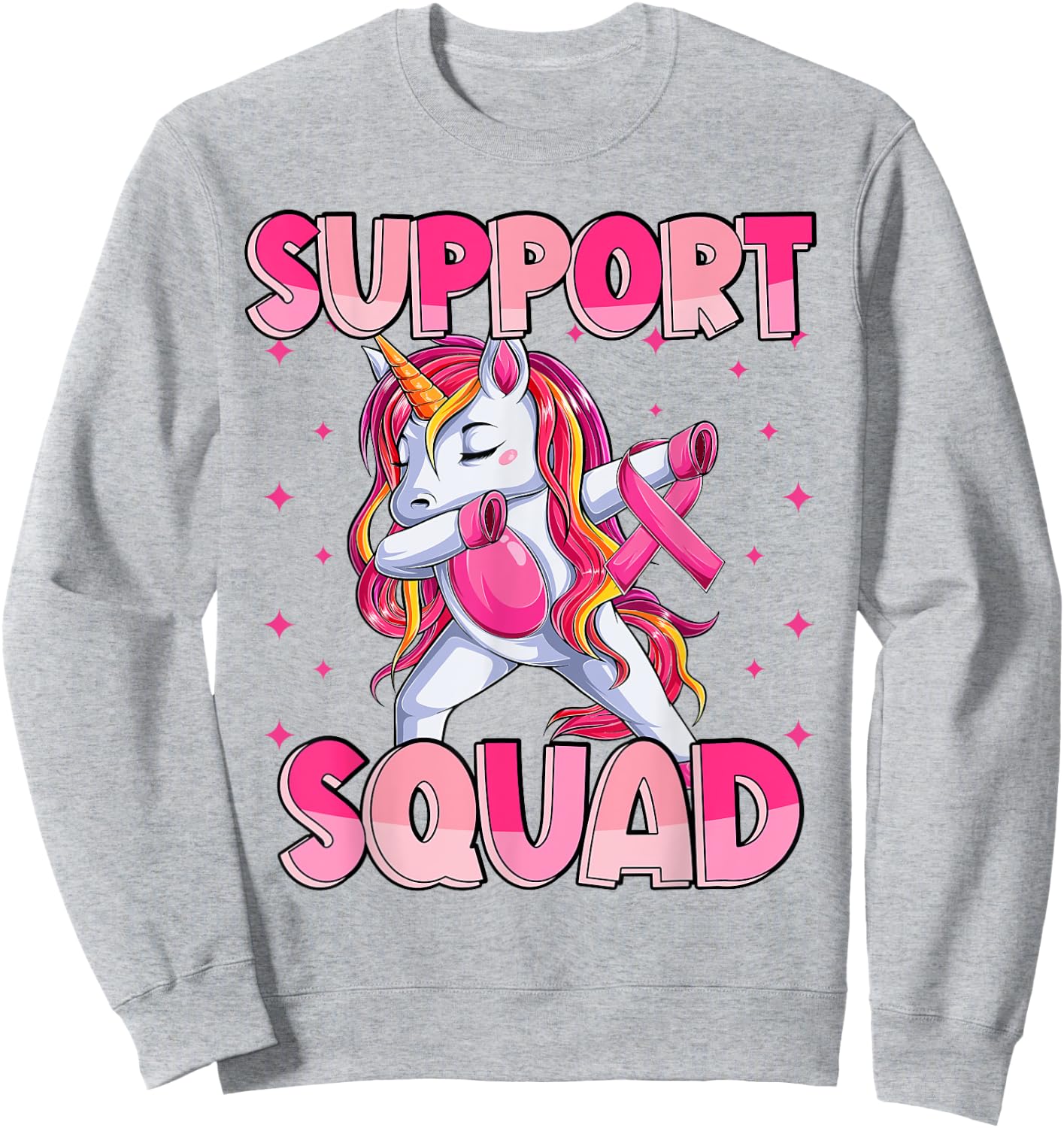 Breast Cancer Awareness Girls Kids, In October We Wear Pink Sweatshirt - Sweatshirt | Ash