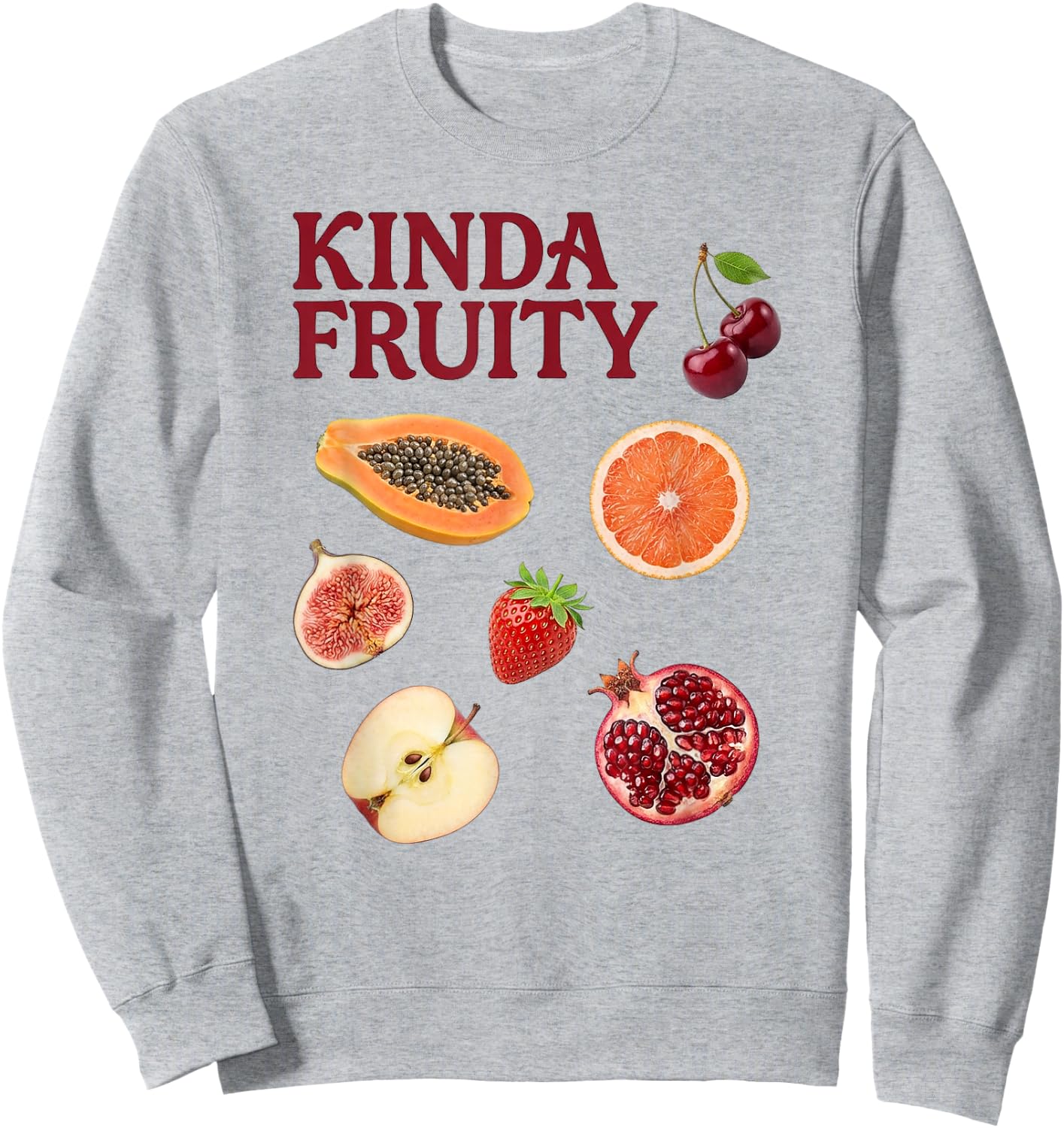 Kinda Fruity Funny LGBTQ Pride Month Love is Love Fruit Meme Sweatshirt - Sweatshirt | Ash