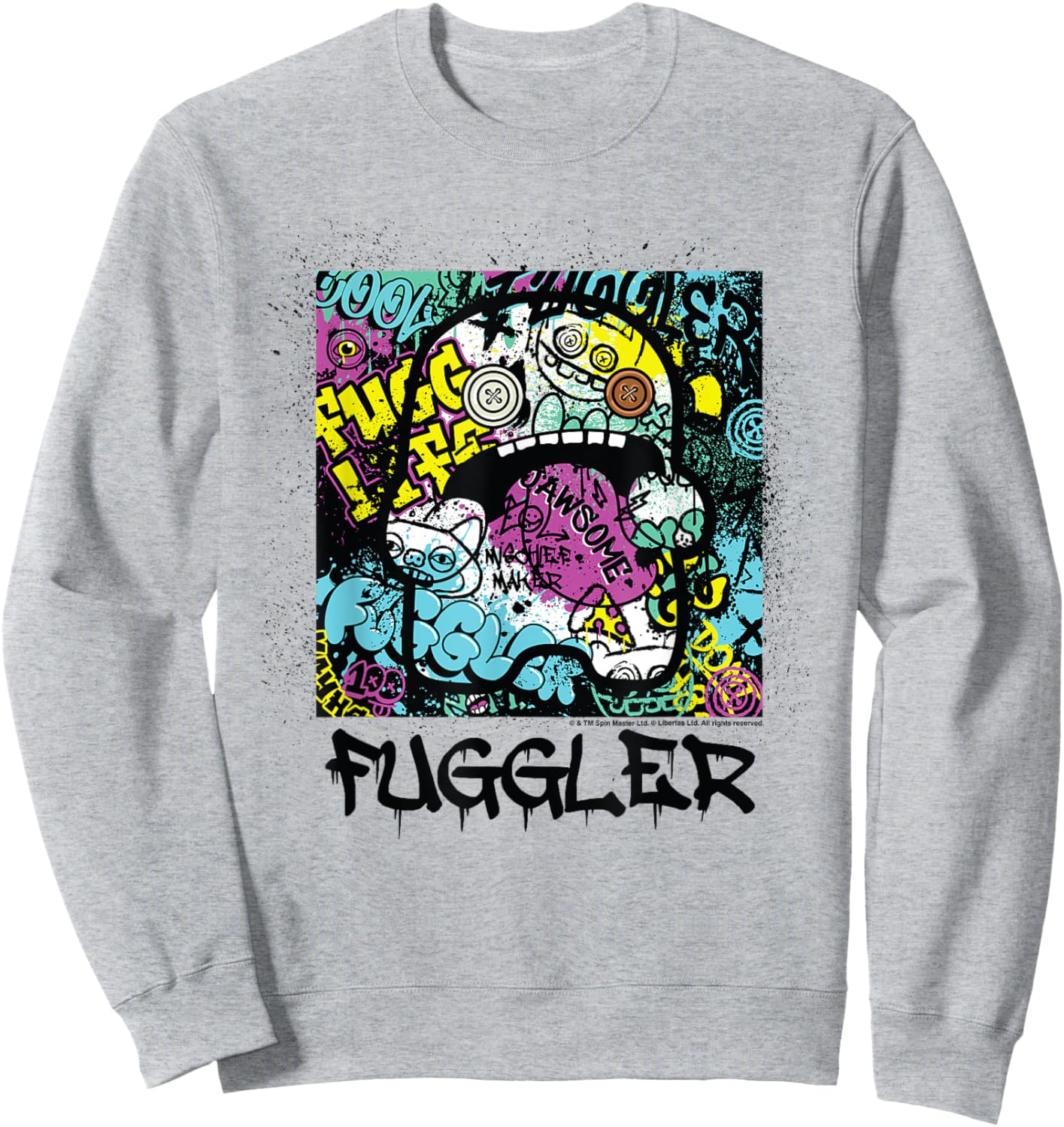 Fuggler Fugg Life Graffiti Sweatshirt - Sweatshirt | Ash