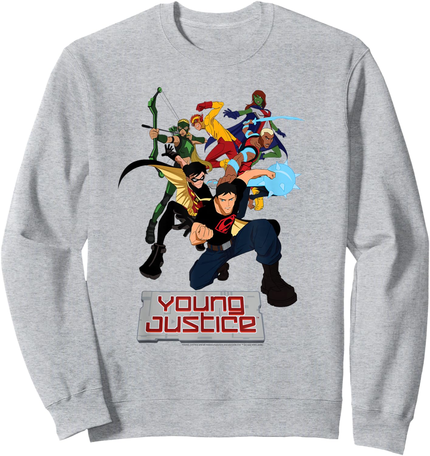 Young Justice Superboy, Robin, Aqualad, Artemis, Kid Flash Sweatshirt - Sweatshirt | Ash