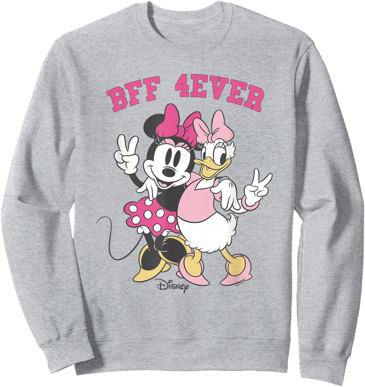 Disney Minnie Mouse Daisy Duck BFF 4Ever Best Friends Sweatshirt - Sweatshirt | Ash