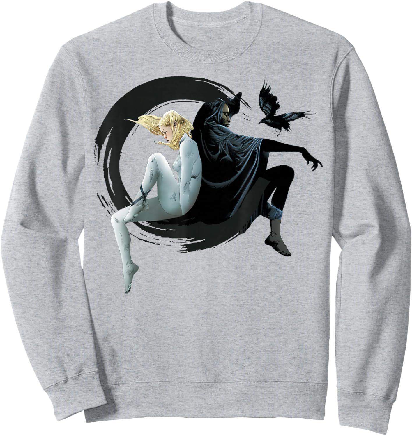 Marvel Cloak & Dagger Crescent Moon Graphic Sweatshirt - Sweatshirt | Ash