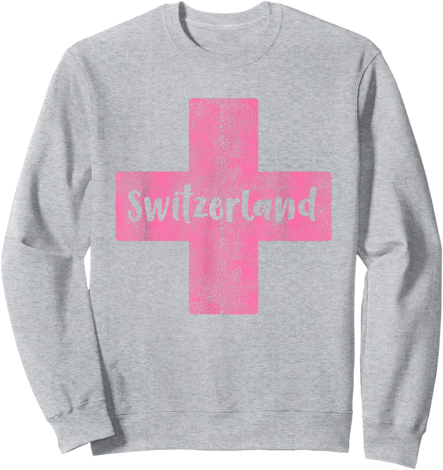 Swiss Flag of Switzerland Souvenir and Girls Sweatshirt - Sweatshirt | Ash