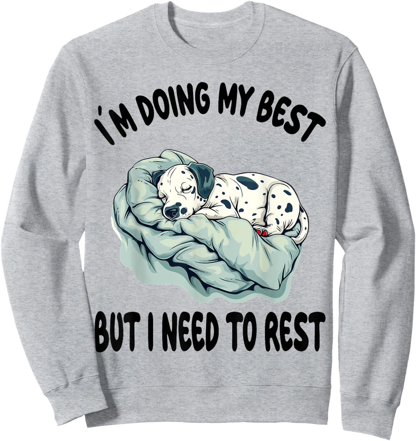 Dalmatian Official Sleepshirt Pajamas Nightgown Sweatshirt - Sweatshirt | Ash