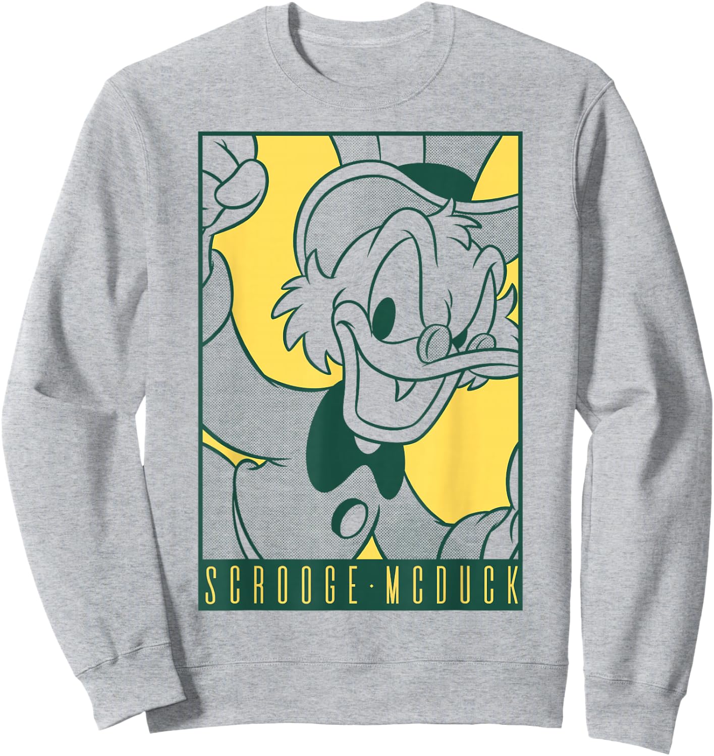 Disney DuckTales Scrooge McDuck Comic Portrait Sweatshirt - Sweatshirt | Ash