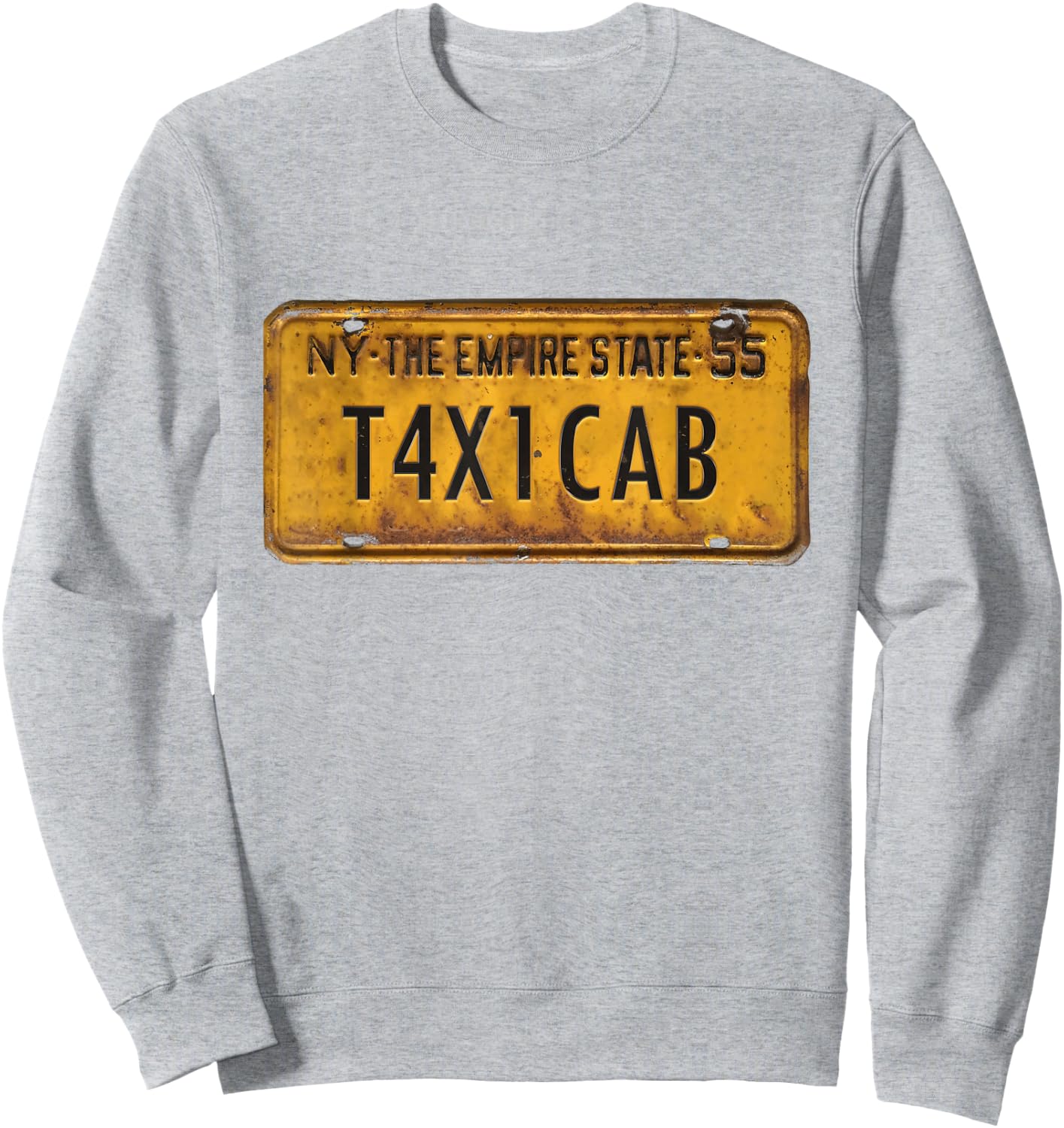taxi cab License Number costume Sweatshirt - Sweatshirt | Ash