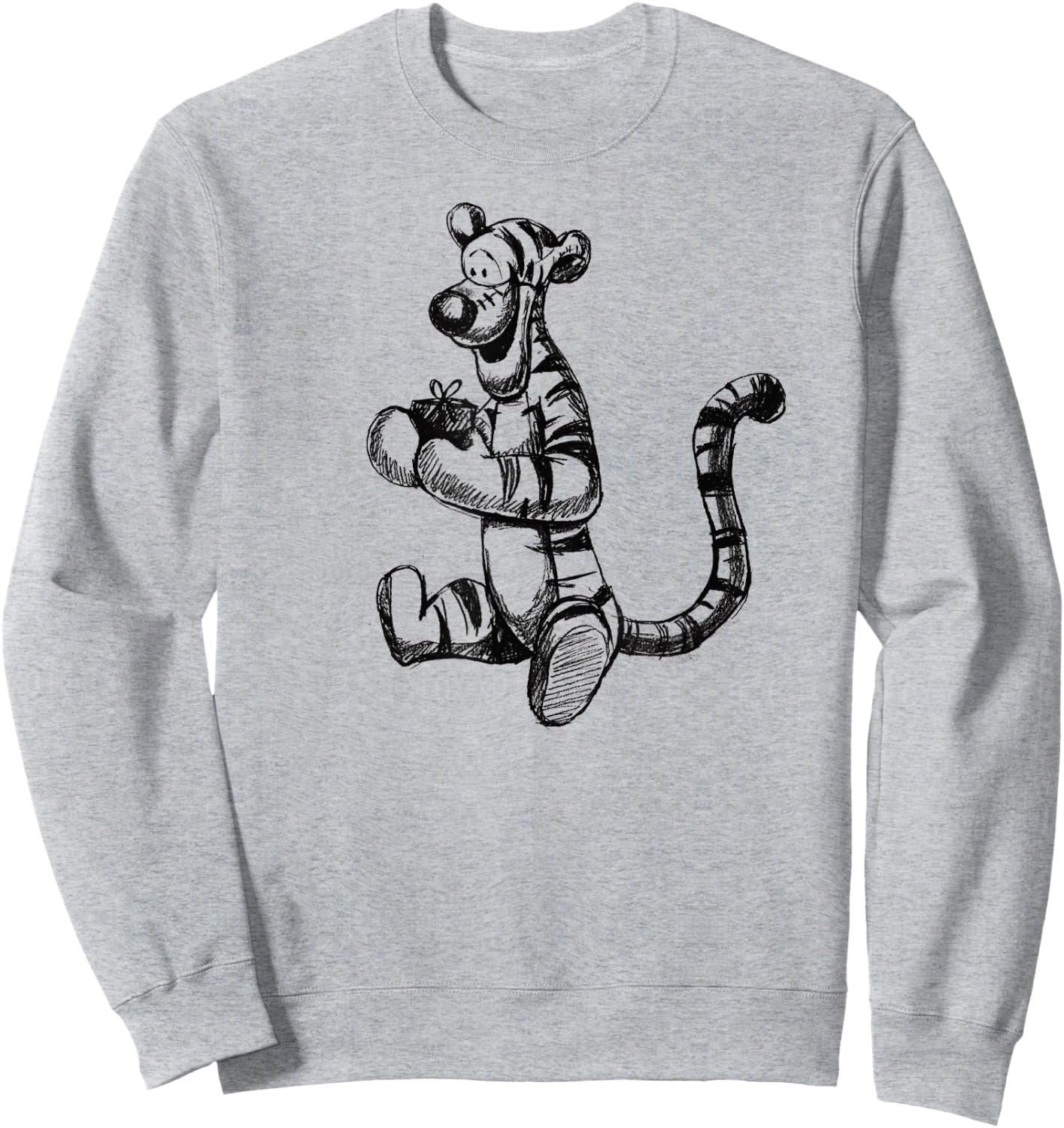 Winnie the Pooh - Tigger Sketch Sweatshirt - Sweatshirt | Ash