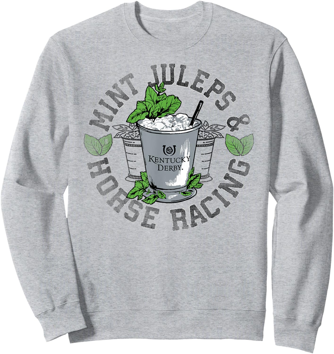 Officially Licensed Kentucky Derby Mint Juleps Vintage Sweatshirt - Sweatshirt | Ash